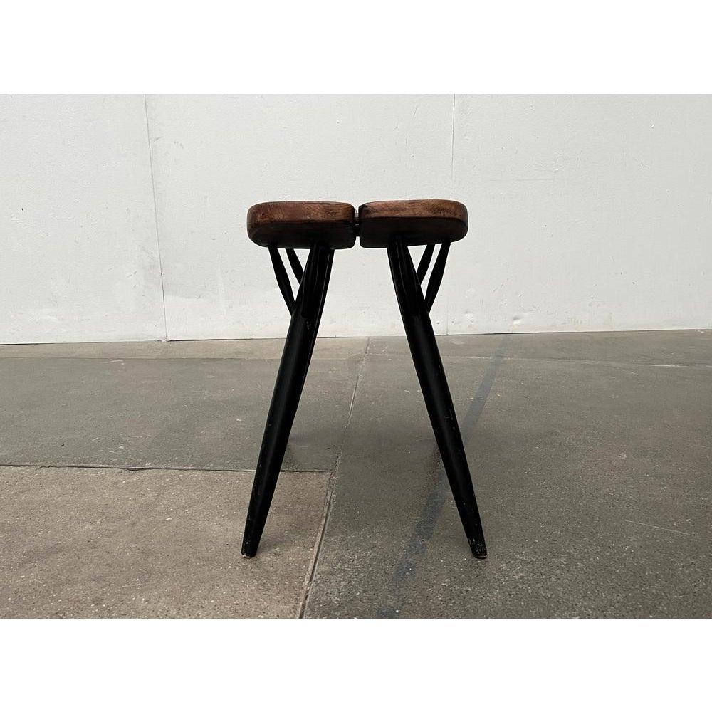 Mid-Century Modern Tabouret Pirkka du milieu du siècle dernier par Ilmari Tapiovaara pour Laukaan Puu en vente