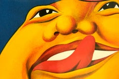 Mid Century Placard Apéritif Rossi Framed Poster in the Style of Jean Droit