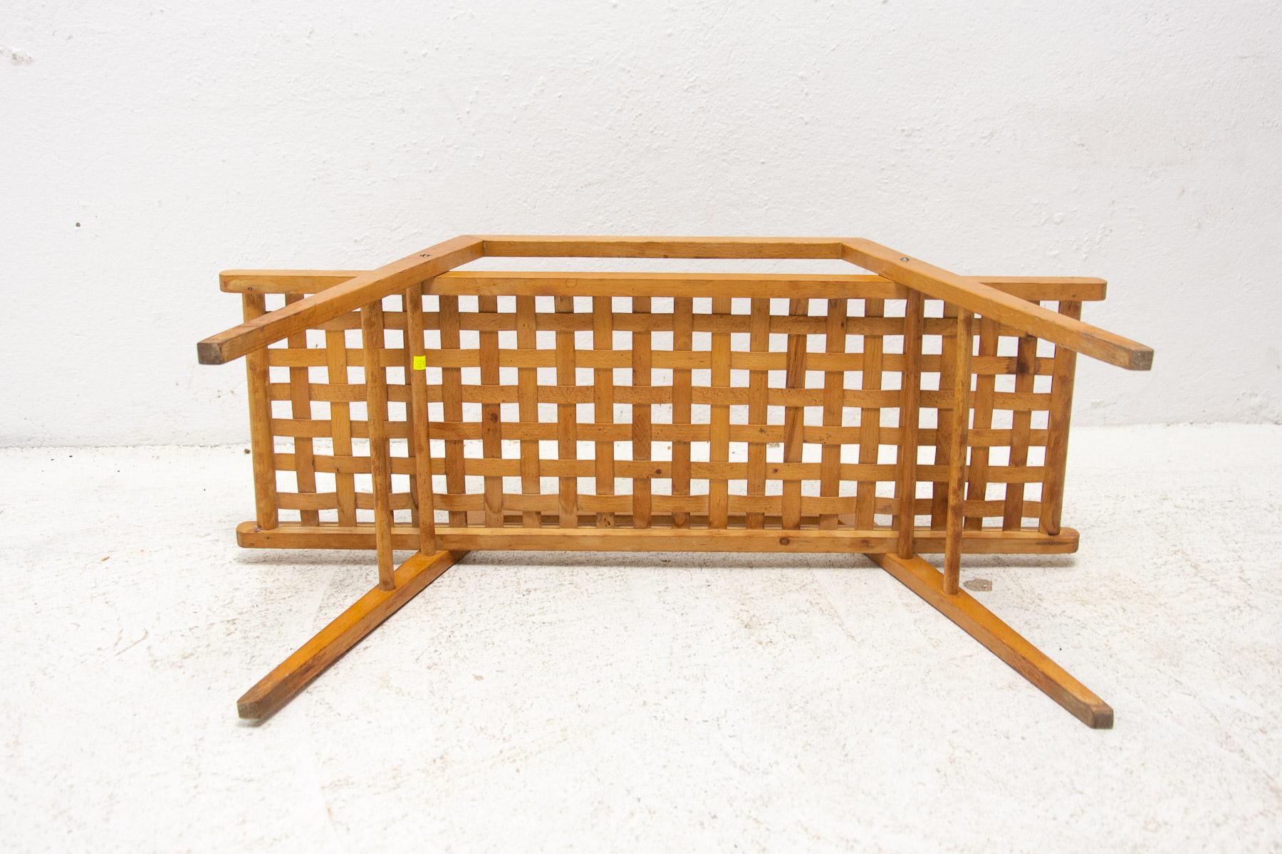 Mid-Century Plant Stand or Side Table, Czechoslovakia For Sale 8