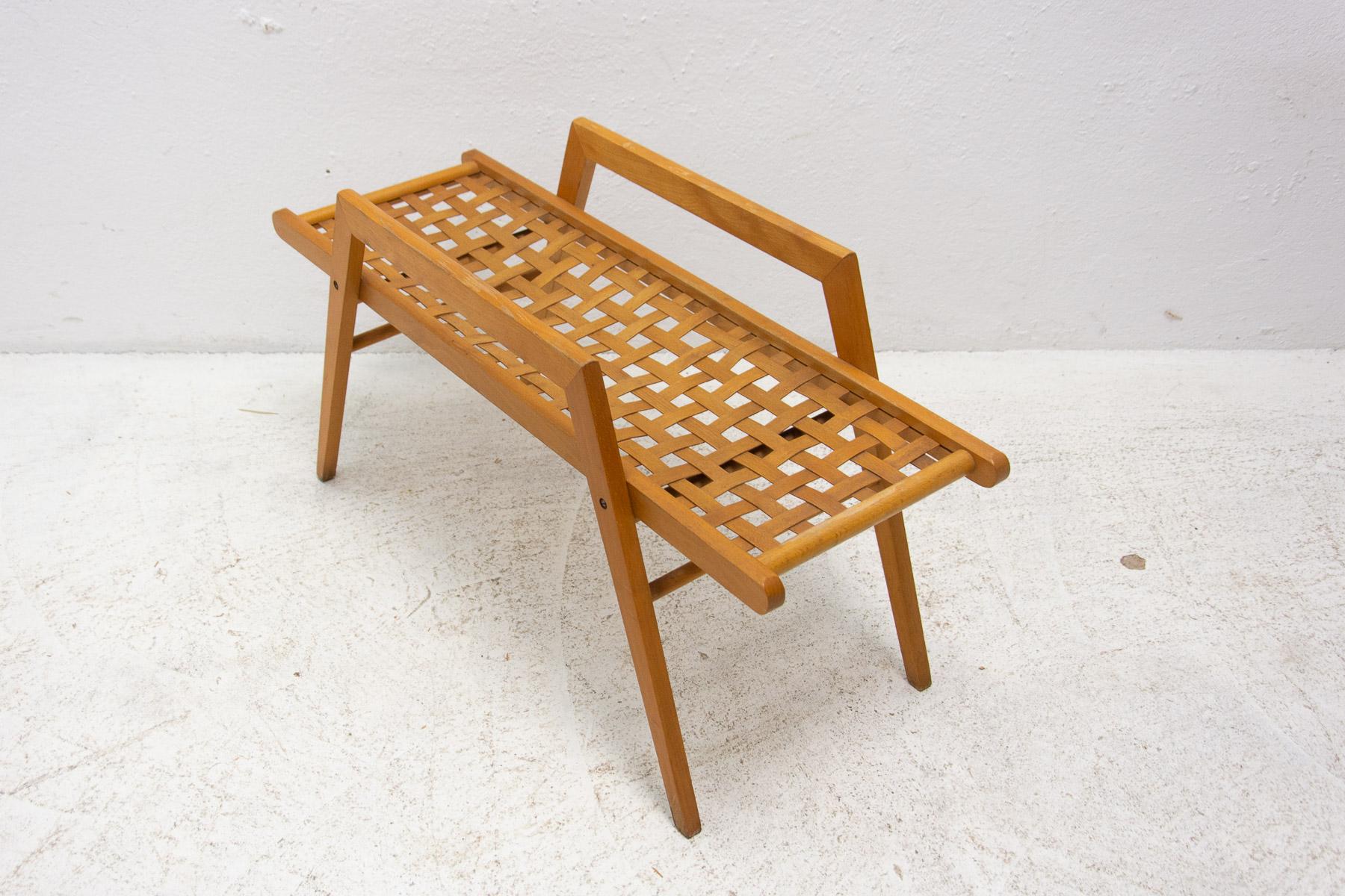 Mid-Century Modern Mid Century Plant Stand or Side Table, Czechoslovakia For Sale