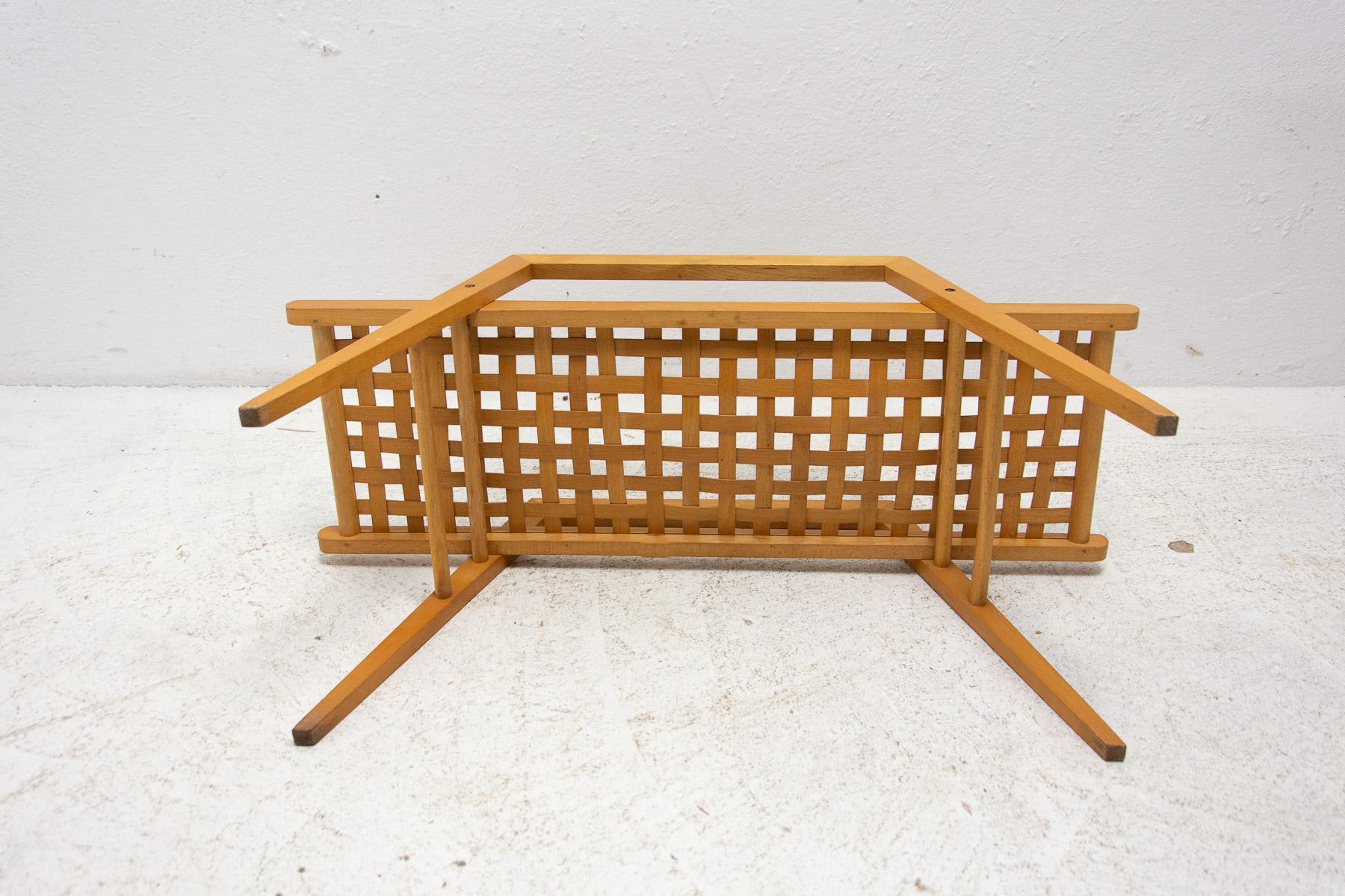 Mid Century Plant Stand or Side Table, Czechoslovakia For Sale 2