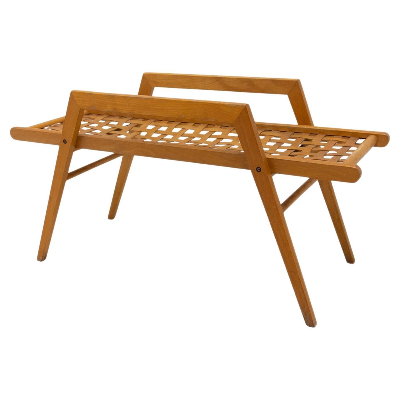 Mid Century Plant Stand or Side Table from Krásná Jizba, Czechoslovakia