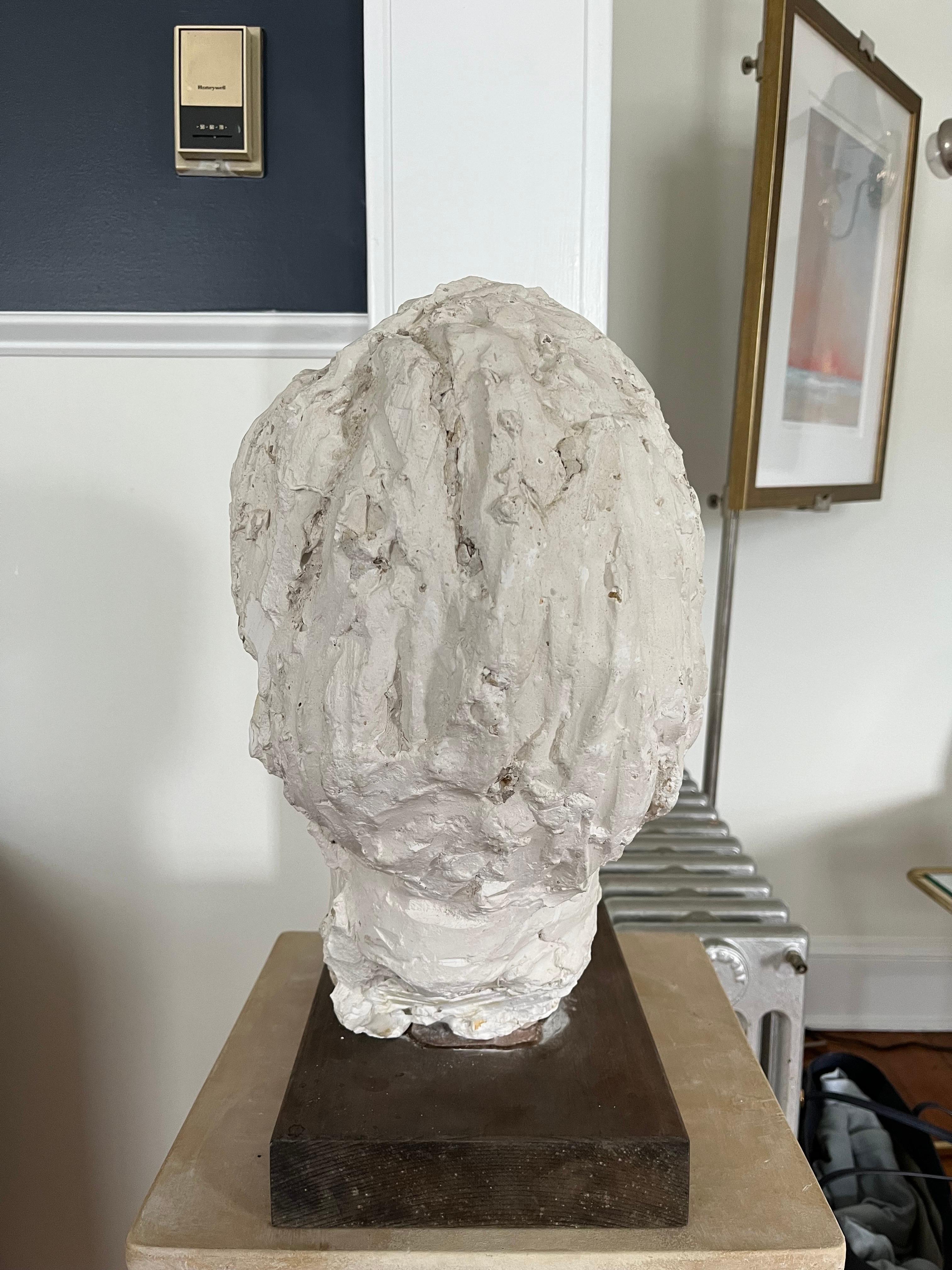 Mid Century Plaster Bust  In Good Condition For Sale In W Allenhurst, NJ