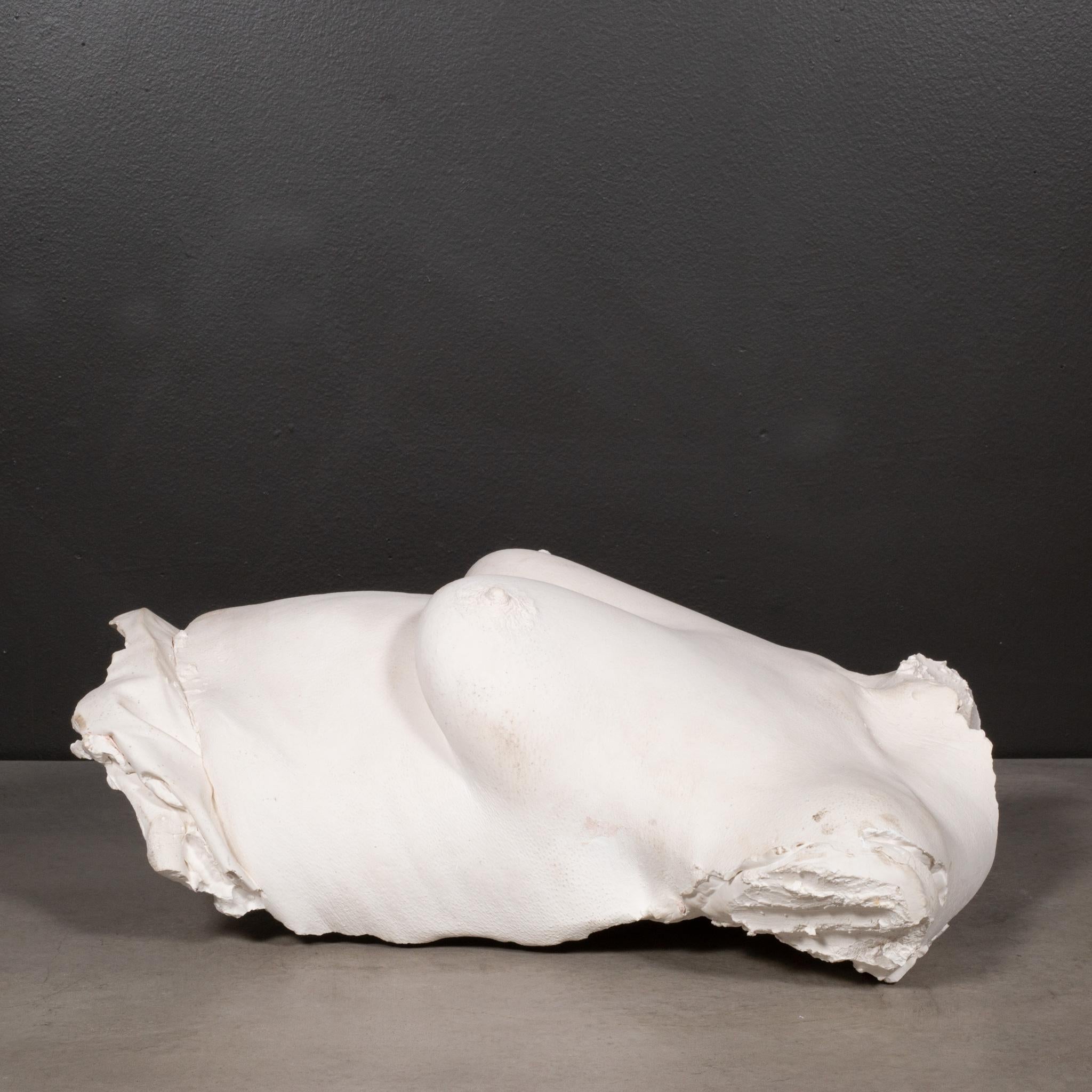 Christopher Tucker Plaster Cast Wall Sculpture of a Woman's Torso C.1950 In Good Condition For Sale In San Francisco, CA