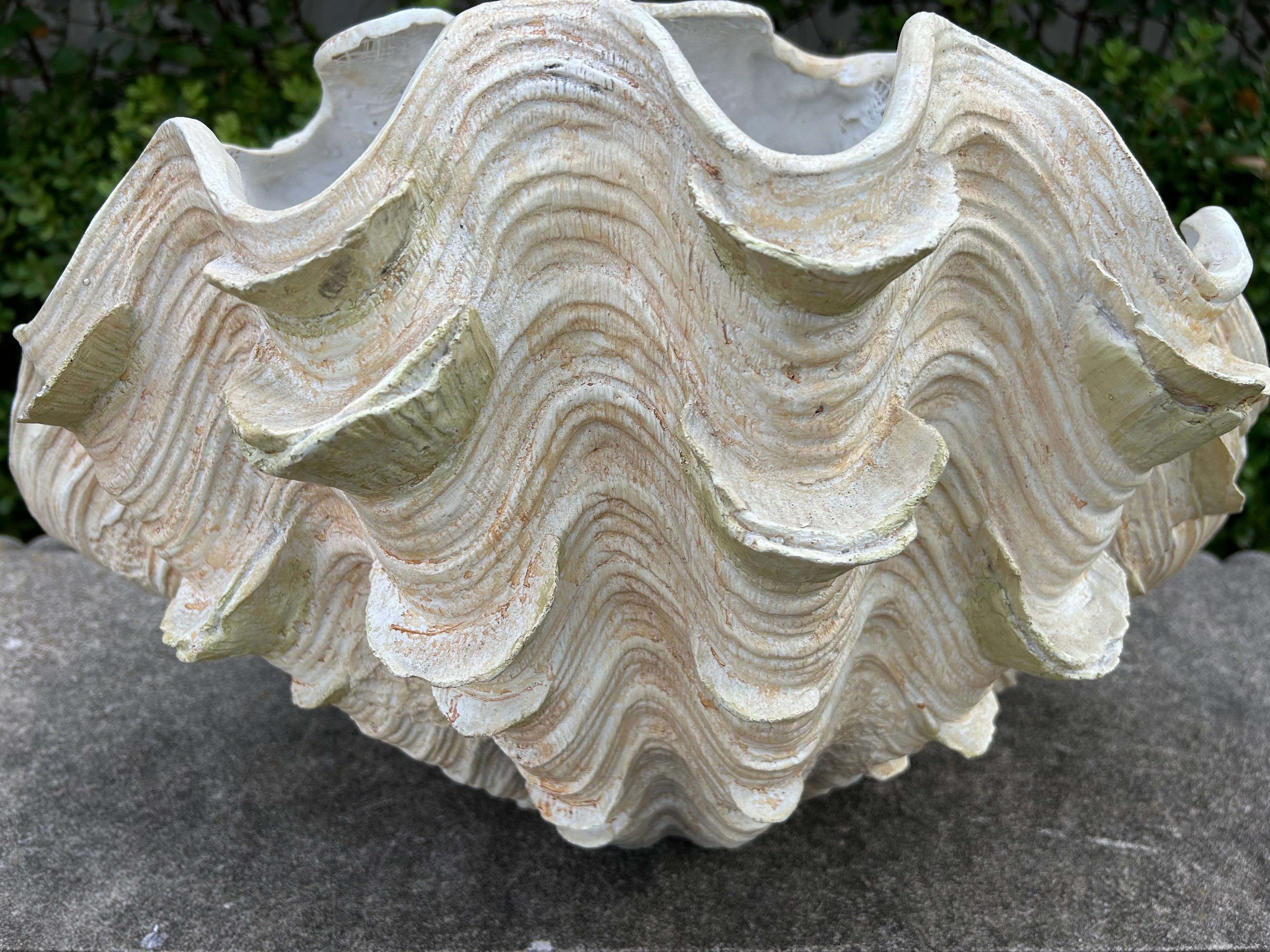 Intonaco Conchiglia in gesso di metà secolo in vendita