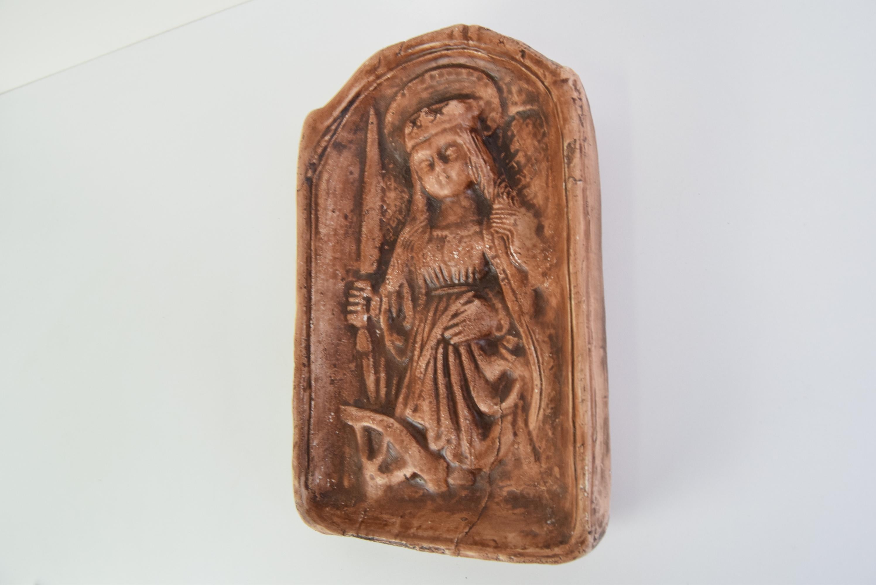 Mid-Century Modern Mid-century Plaster wall sculpture, 1950's For Sale