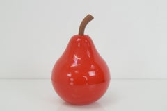 Mid-Century Plastic Box, Pear, 1970's