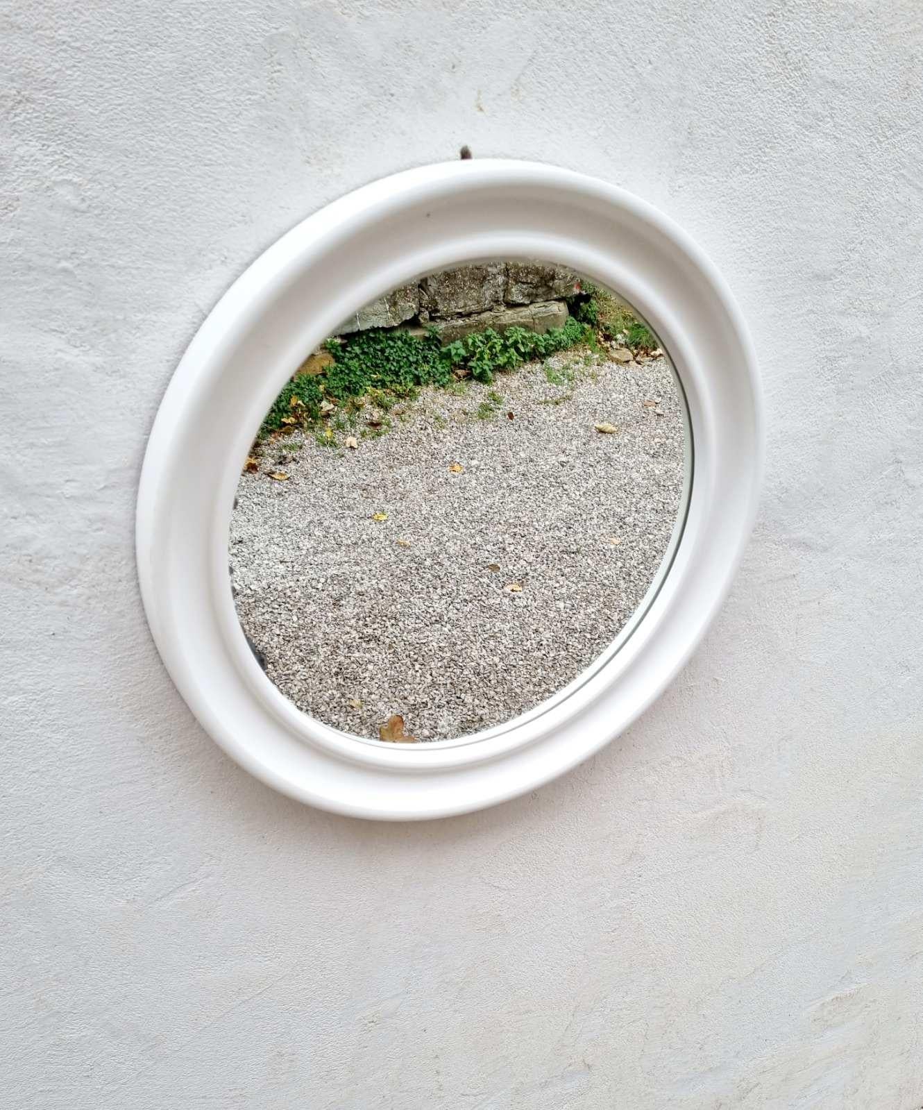 Mid Century Plastic Mirror by Carrara & Matta, America Brevettato, Italy 70s For Sale 3