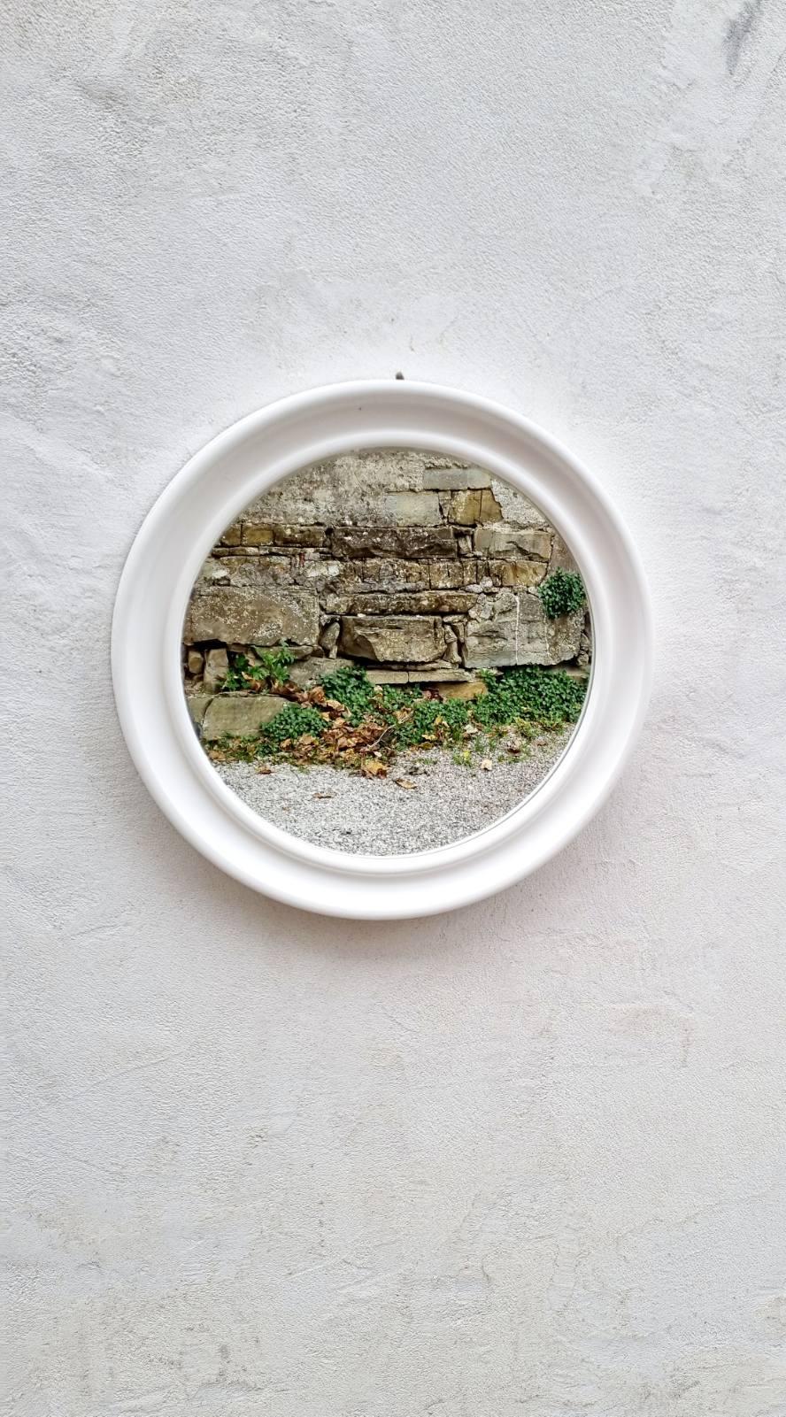 Italiano Specchio in plastica di Carrara & Matta, America Brevettato, Italia, anni '70 in vendita