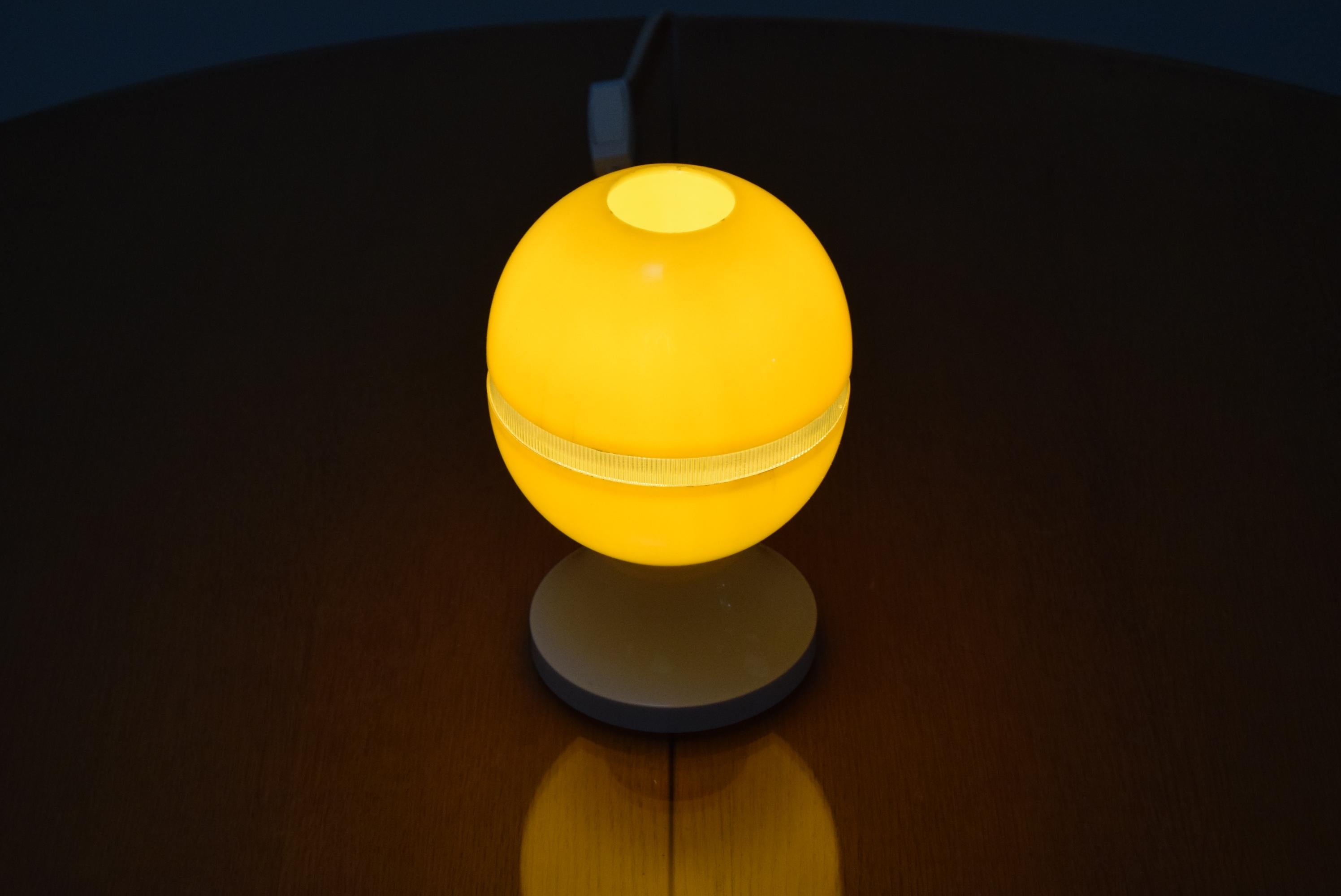 Midcentury Plastic Table Lamp, 1970s In Good Condition In Praha, CZ