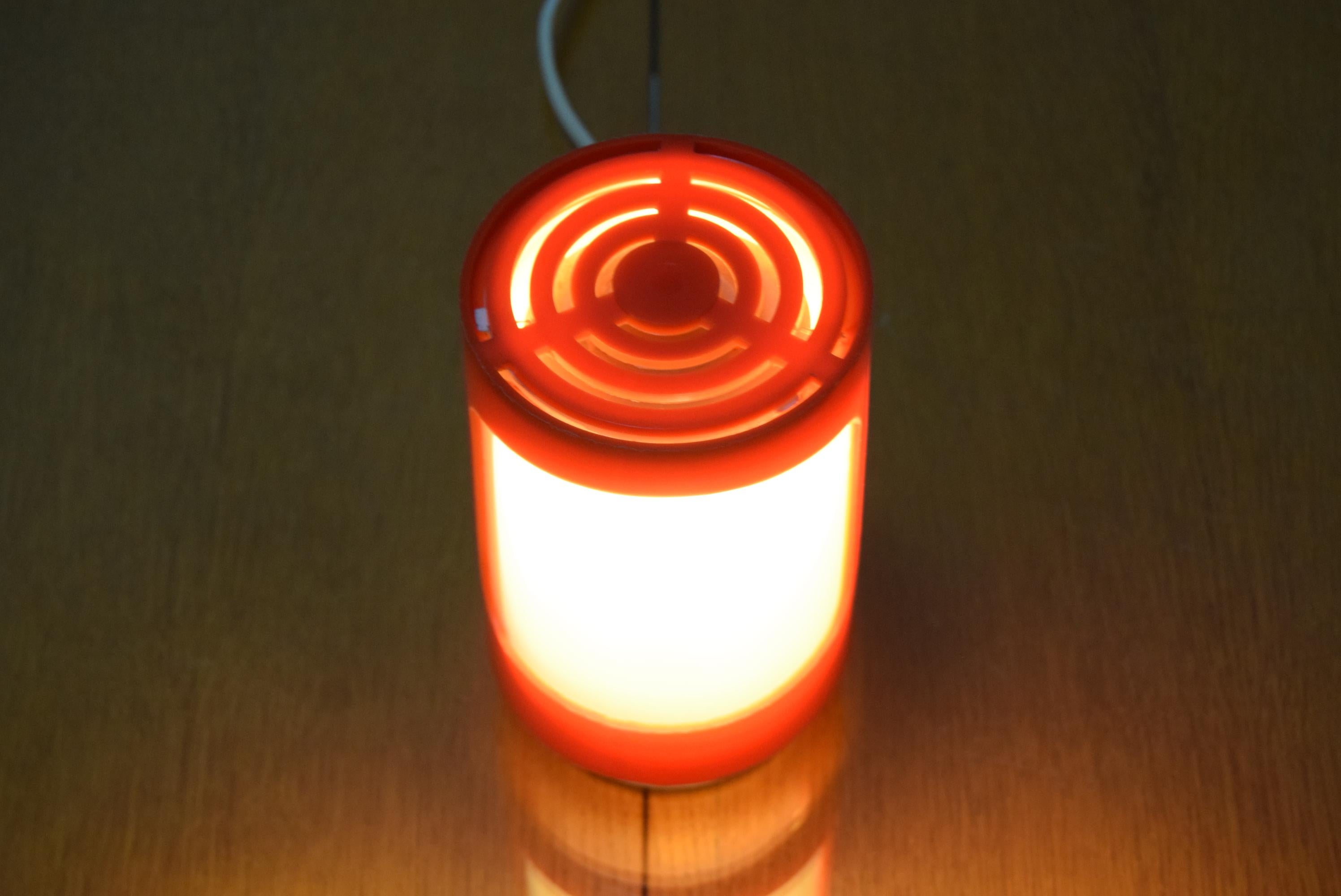 Late 20th Century Midcentury Plastic Table Lamp, 1970s For Sale