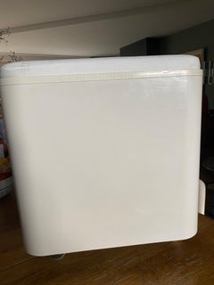 Kunststoffwagen-Barbehältertisch aus der Mitte des Jahrhunderts von Marcello Siard für Longato