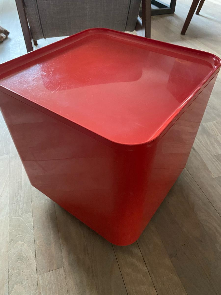Mid-Century Modern Mid-Century Plastic Trolley Bar Container Table by Marcello Siard for Longato
