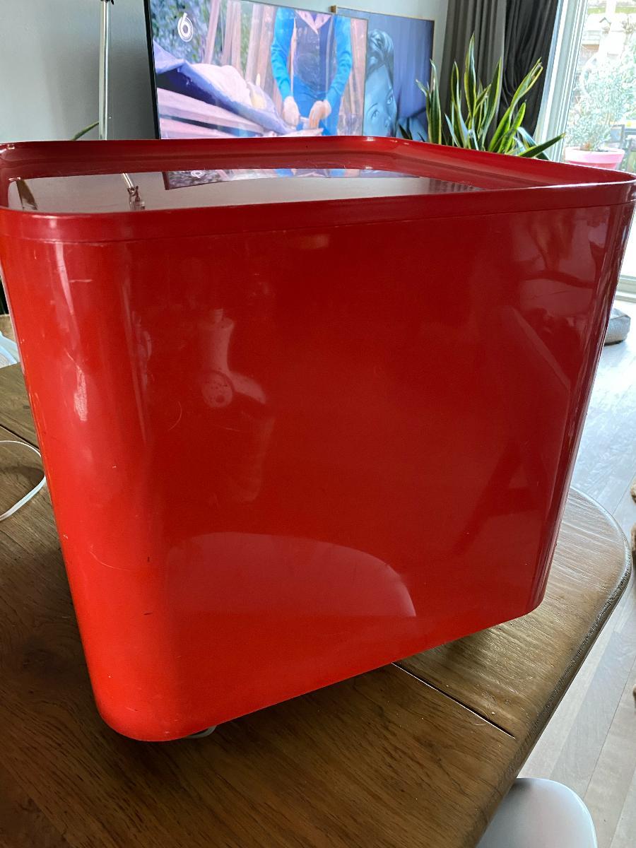 Italian Mid-Century Plastic Trolley Bar Container Table by Marcello Siard for Longato