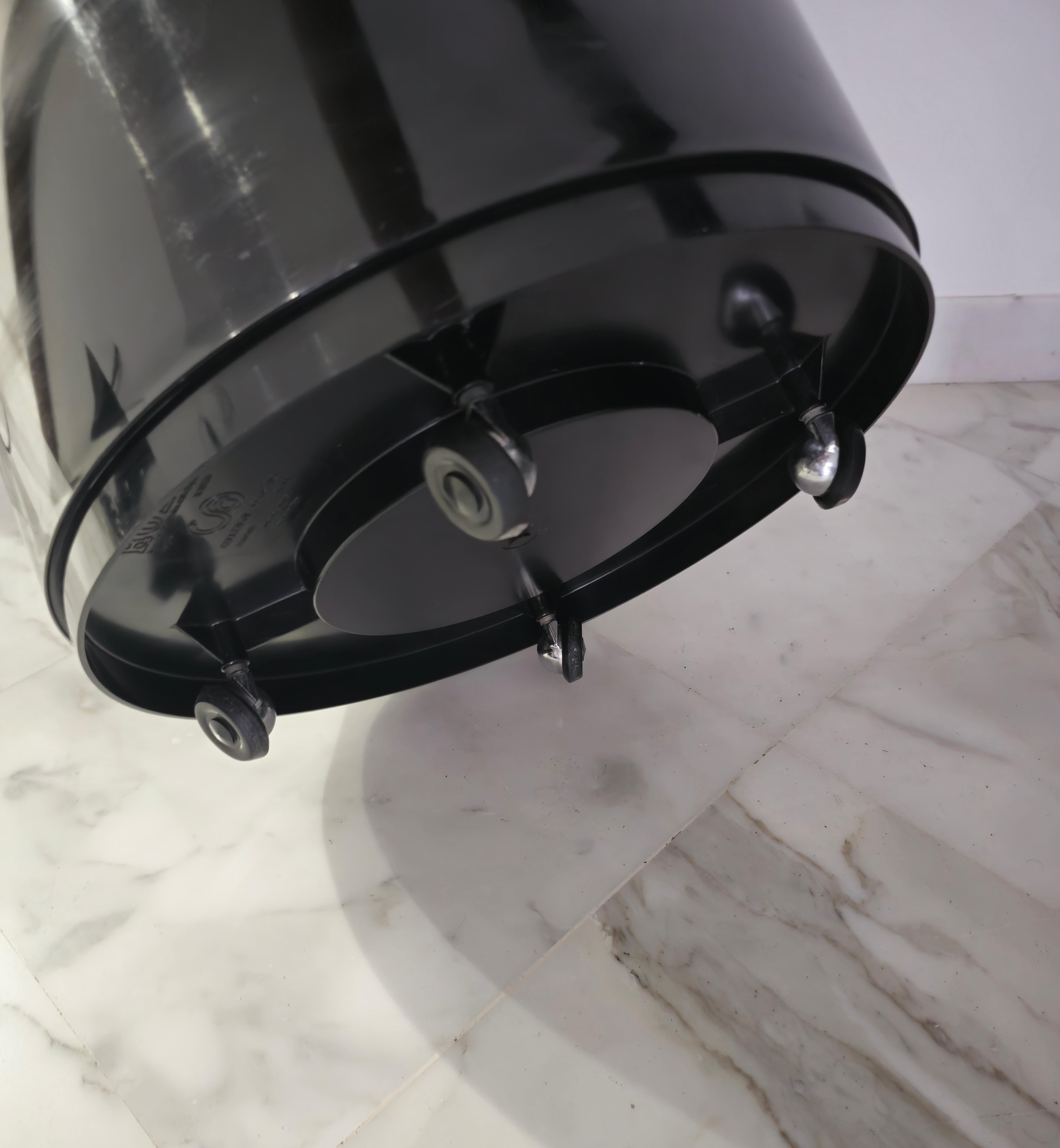 Mid-Century Plastic Trolley Bar Container Table by Marcello Siard for Longato In Good Condition For Sale In Palermo, IT