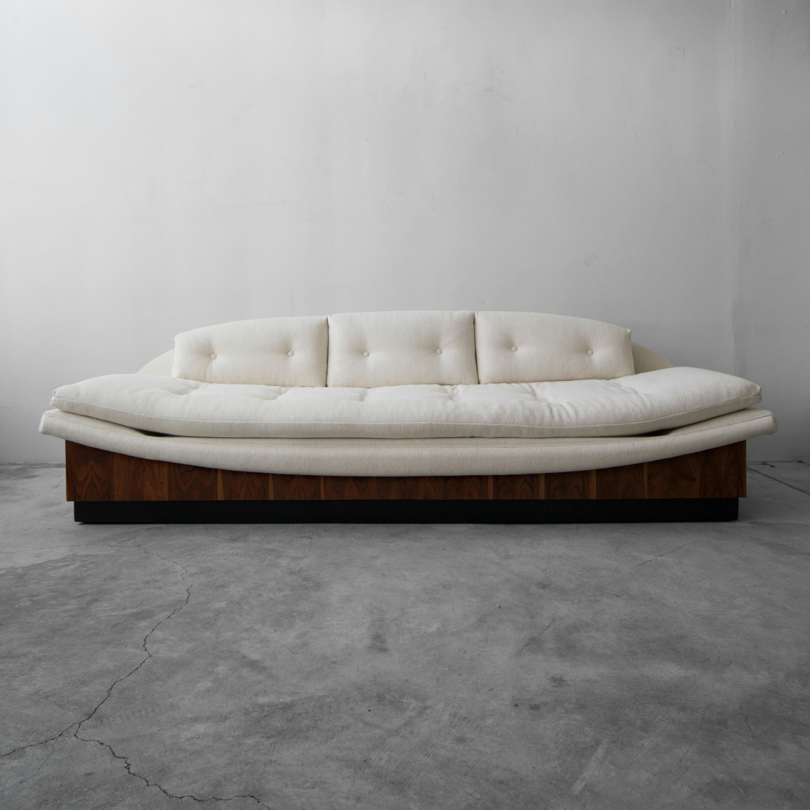 mid century gondola sofa