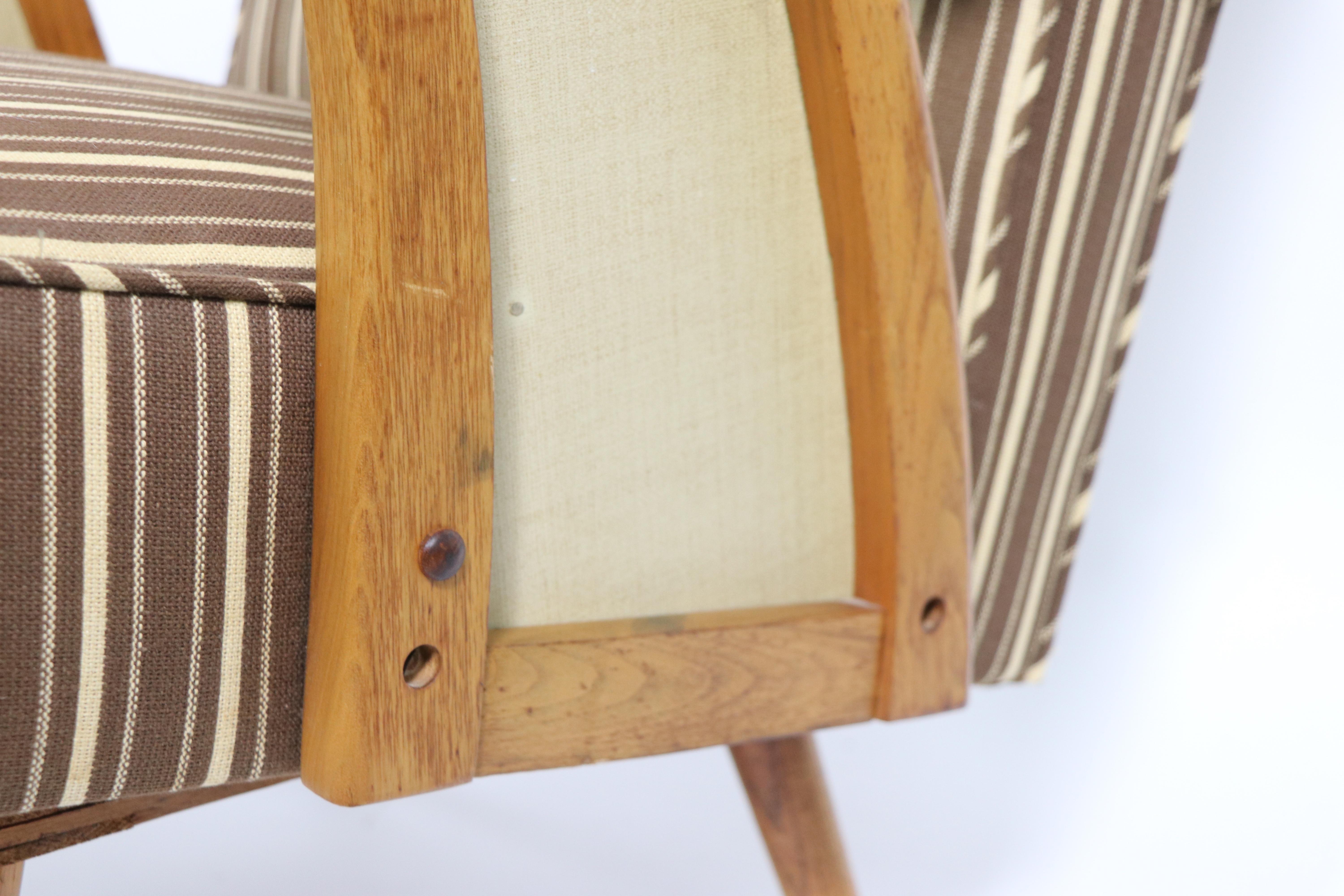 20th Century Mid-Century Platform Rocking Chair Att. to Paoli Chair Company Czechoslovakia