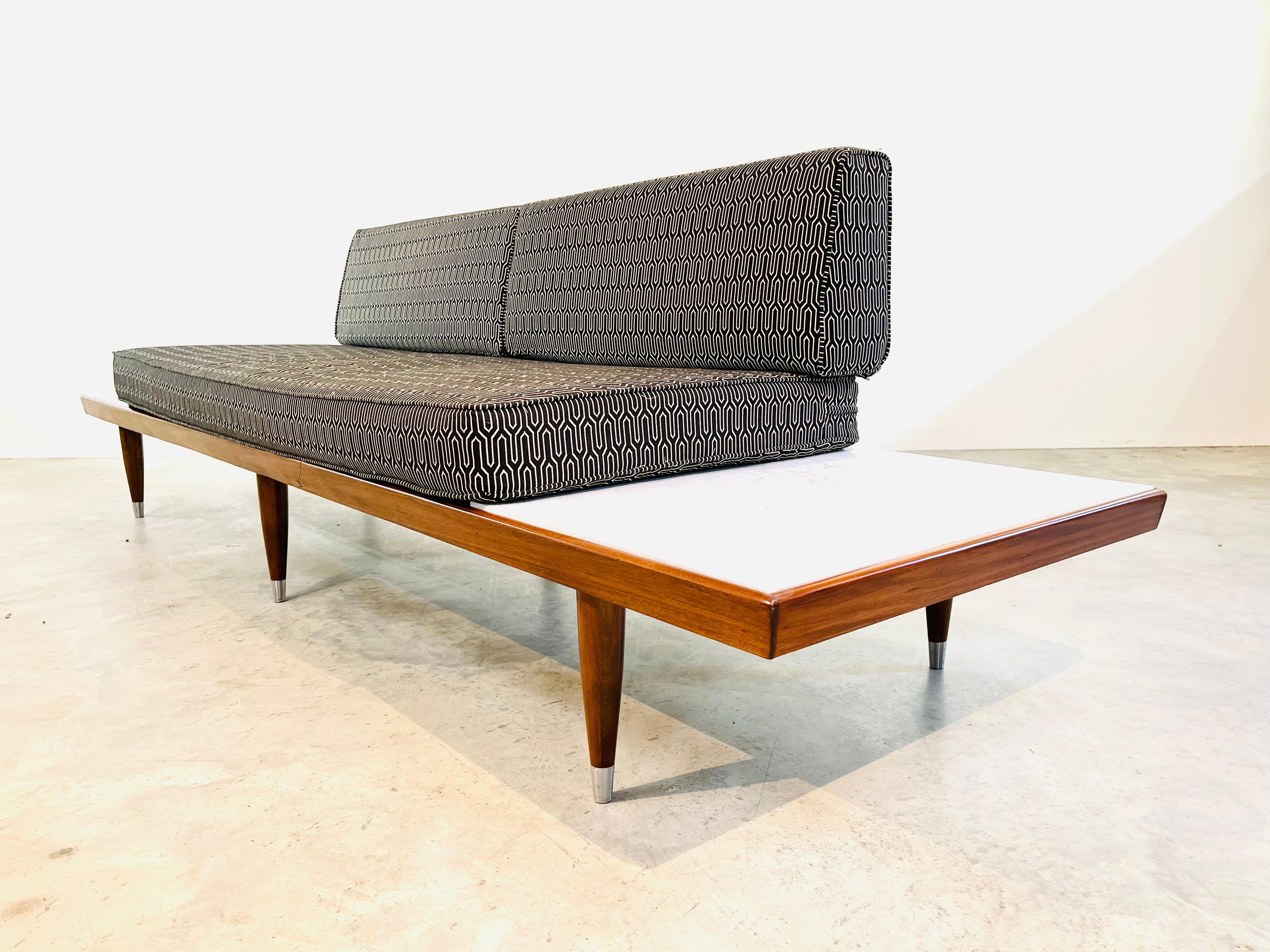 Mid-Century Platform Sofa in the Manner of Adrian Pearsall by Frank & Son N.Y. 3