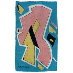 Midcentury Playful Abstract Tapestry by Miripolsky