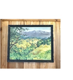 Mid-Century Plein Air painting, Signed D. Fairweather, 1942