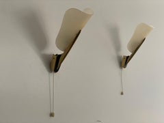 Pareja de apliques de plexiglás de mediados de siglo, Años 50, Alemania