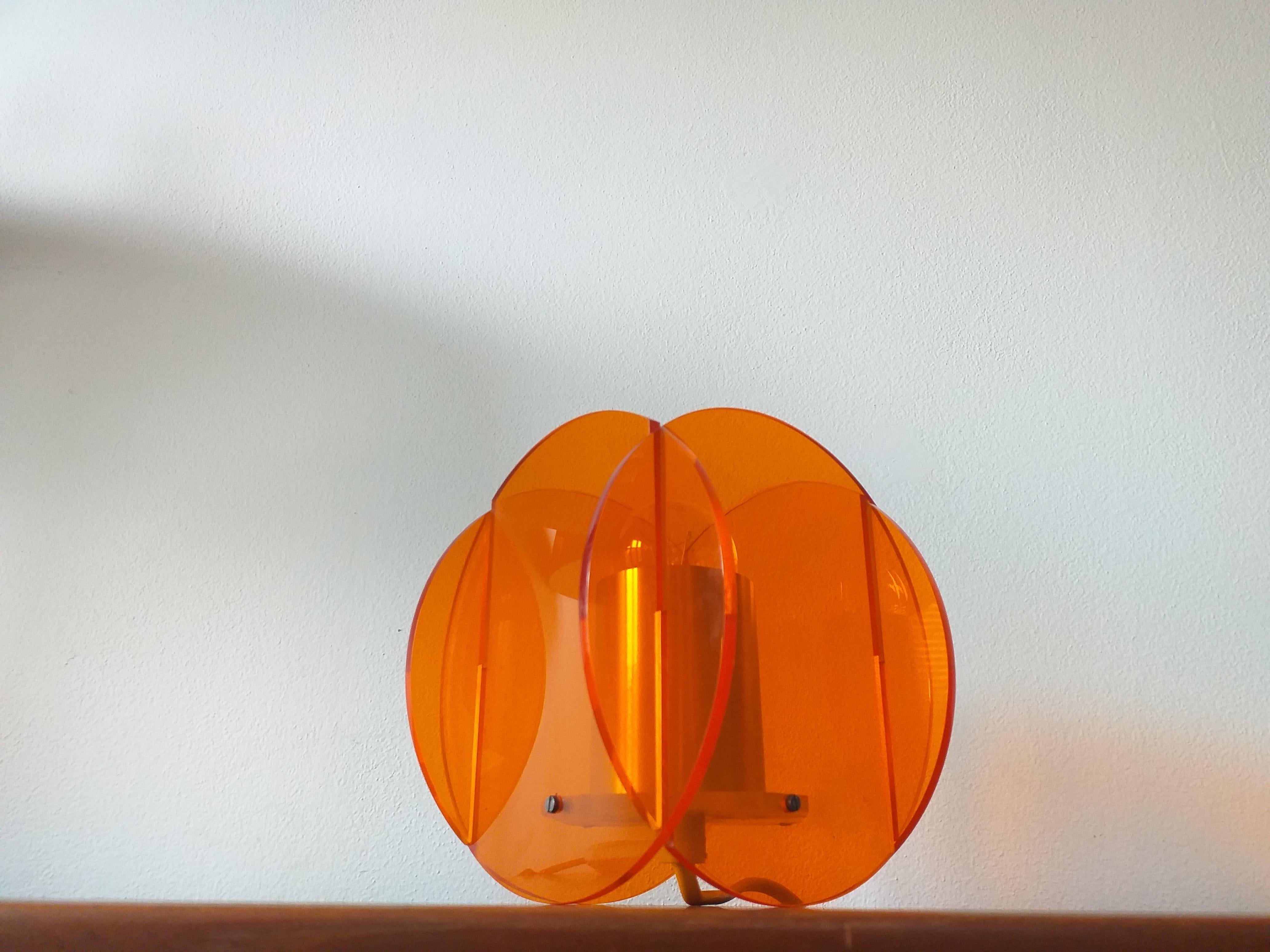 Mid-Century Modern Midcentury Plexiglass Table Lamp, 1970s