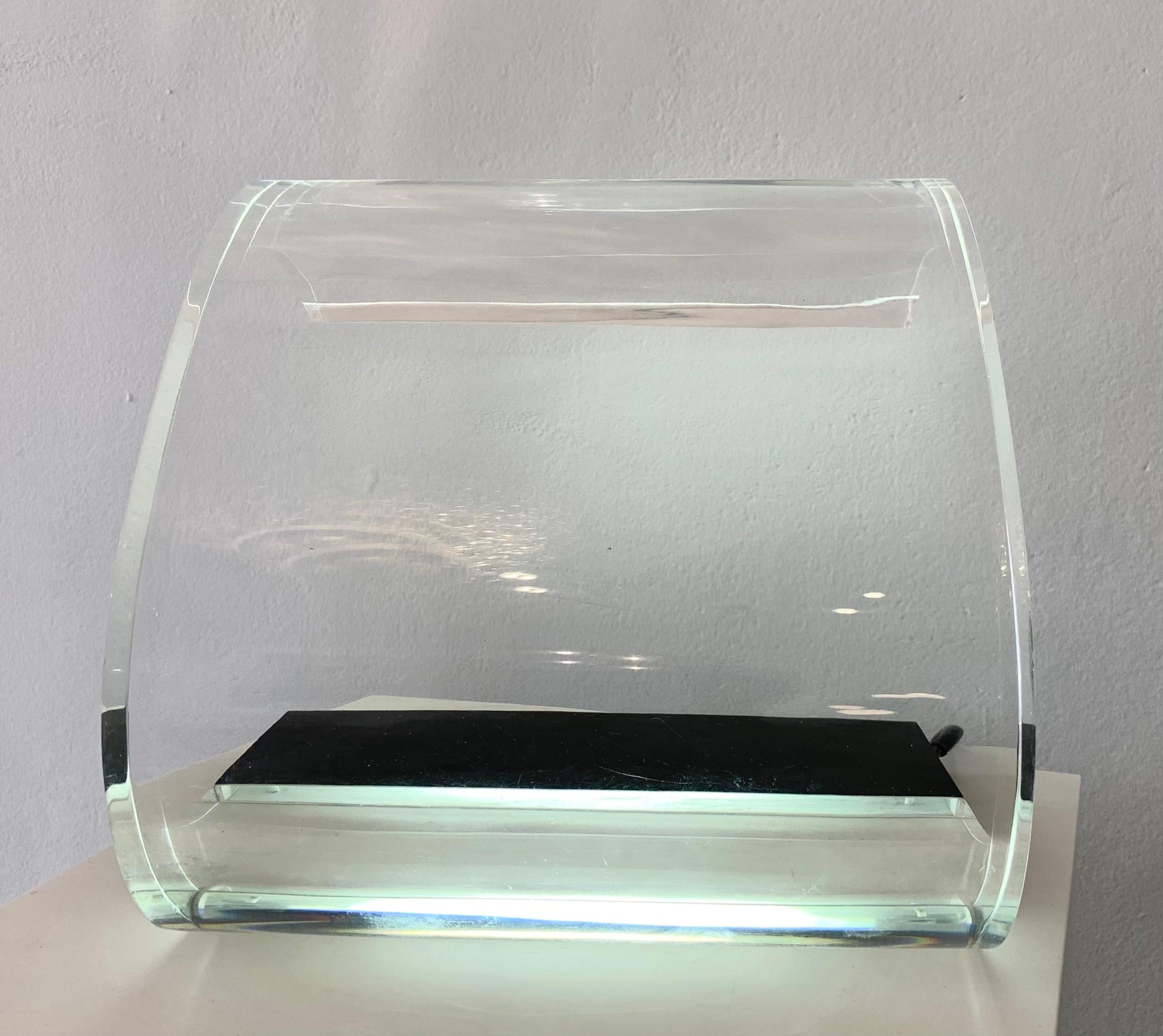 Mid-Century Plexiglass Table Lamp Model ''Acrilica
