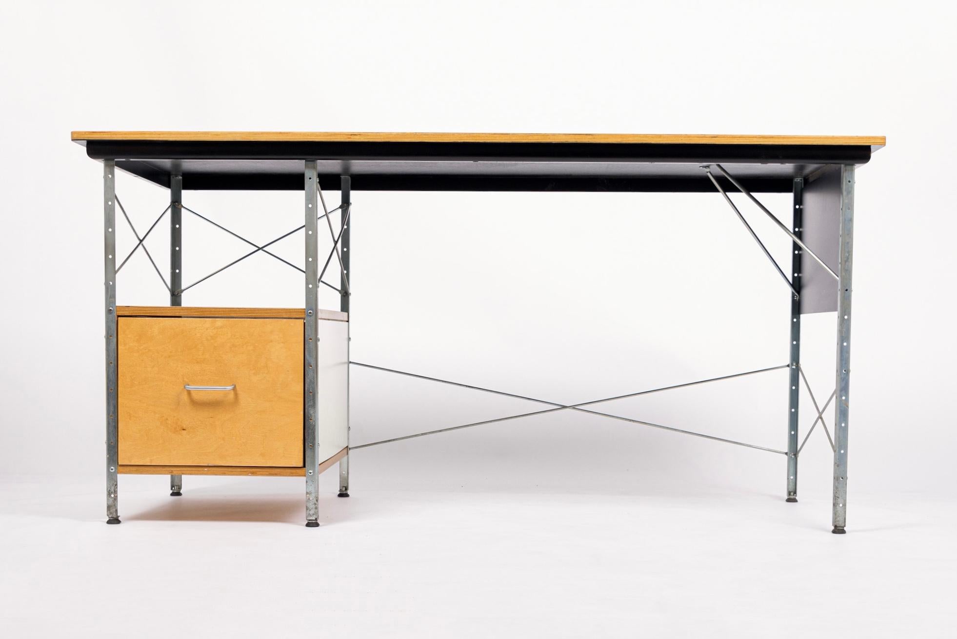 American Mid Century Plywood Desk Unit by Eames for Herman Miller