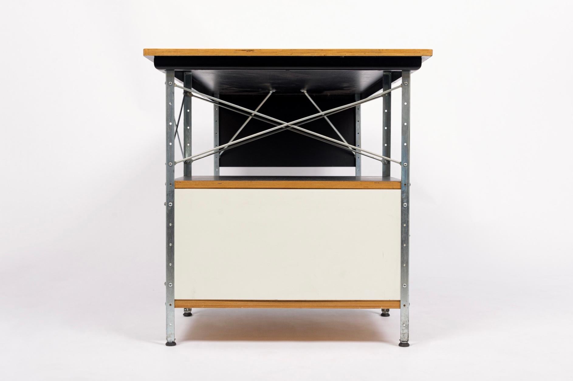 Steel Mid Century Plywood Desk Unit by Eames for Herman Miller