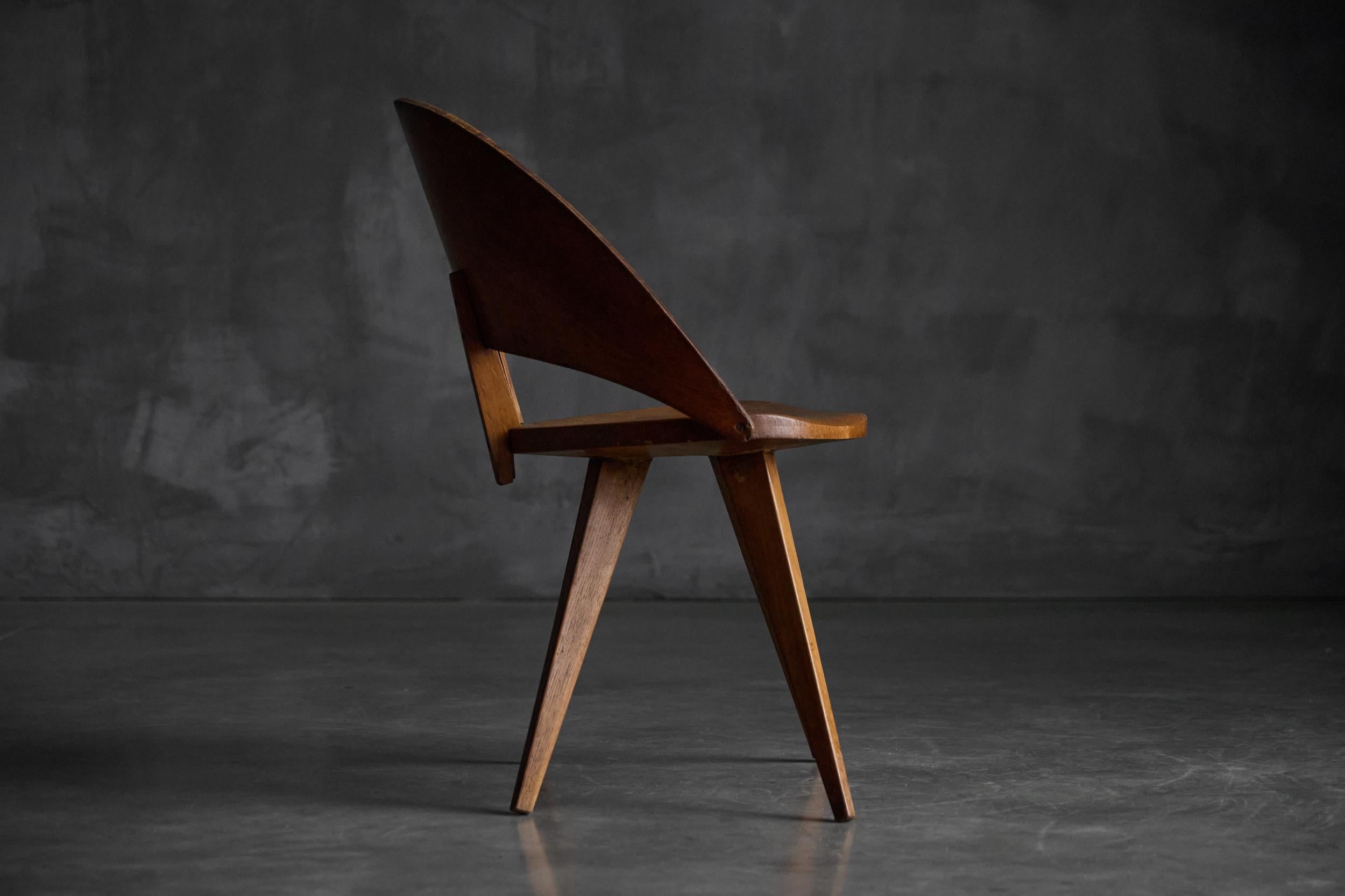 Mid-Century Plywood Dining Chairs, Italy, 1950s en venta 1