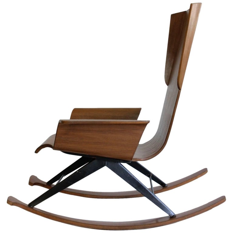 Midcentury Plywood Rocking Chair, 1960’s For Sale at 1stdibs