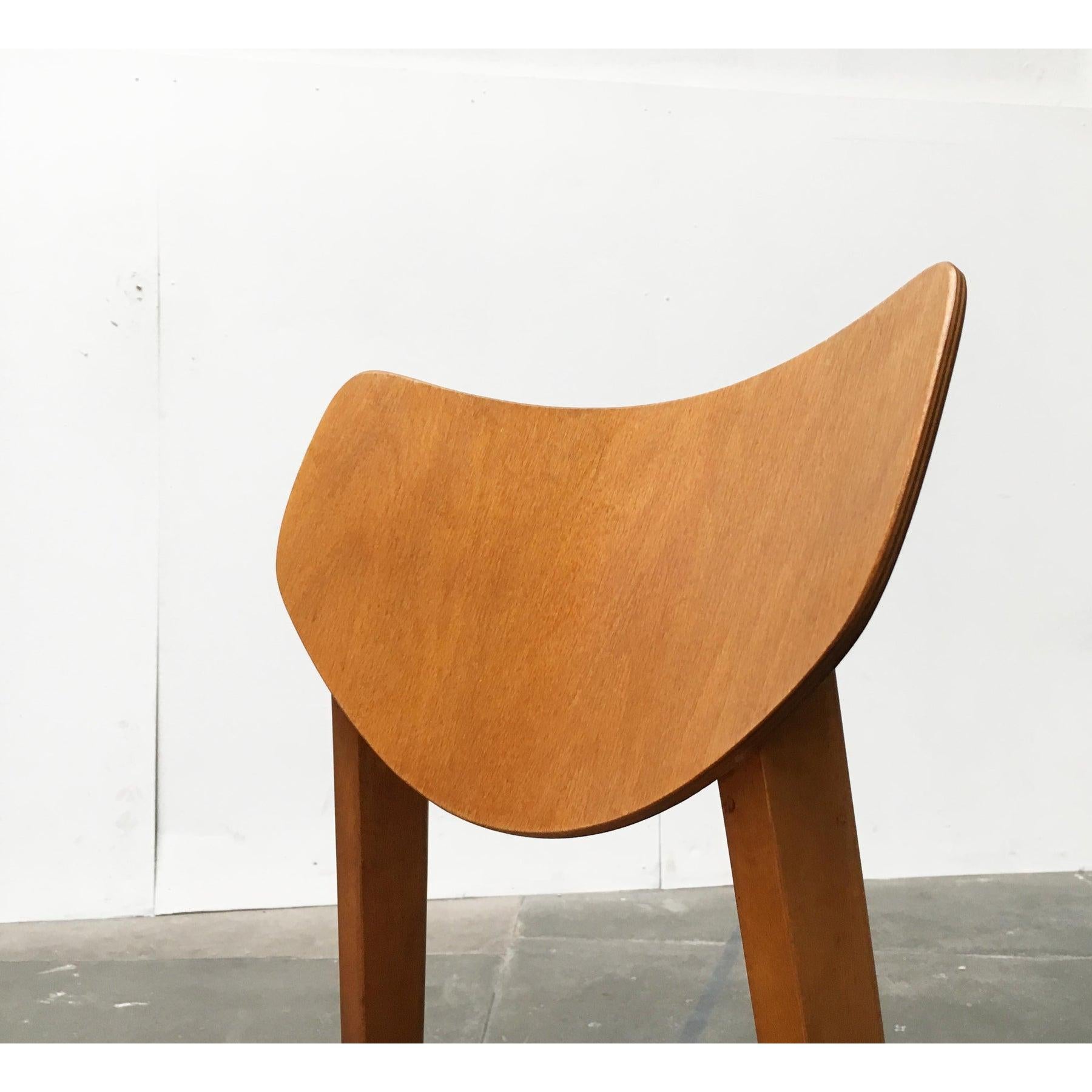 Chaise d'appoint en contreplaqué du milieu du siècle en vente 4