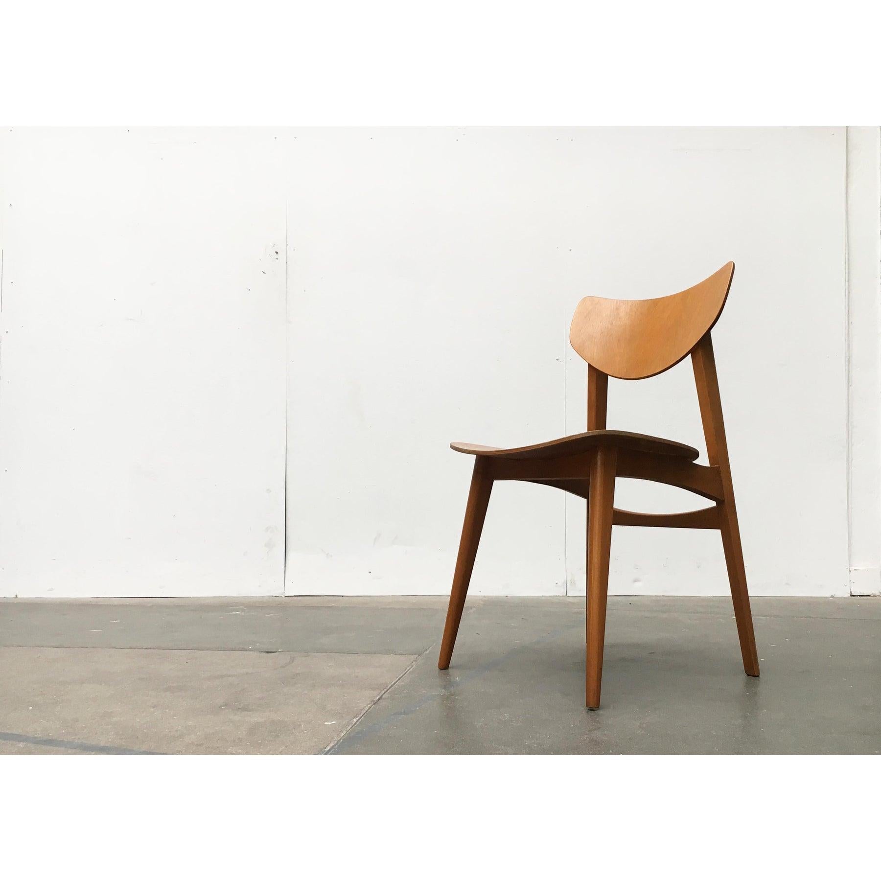 20ième siècle Chaise d'appoint en contreplaqué du milieu du siècle en vente