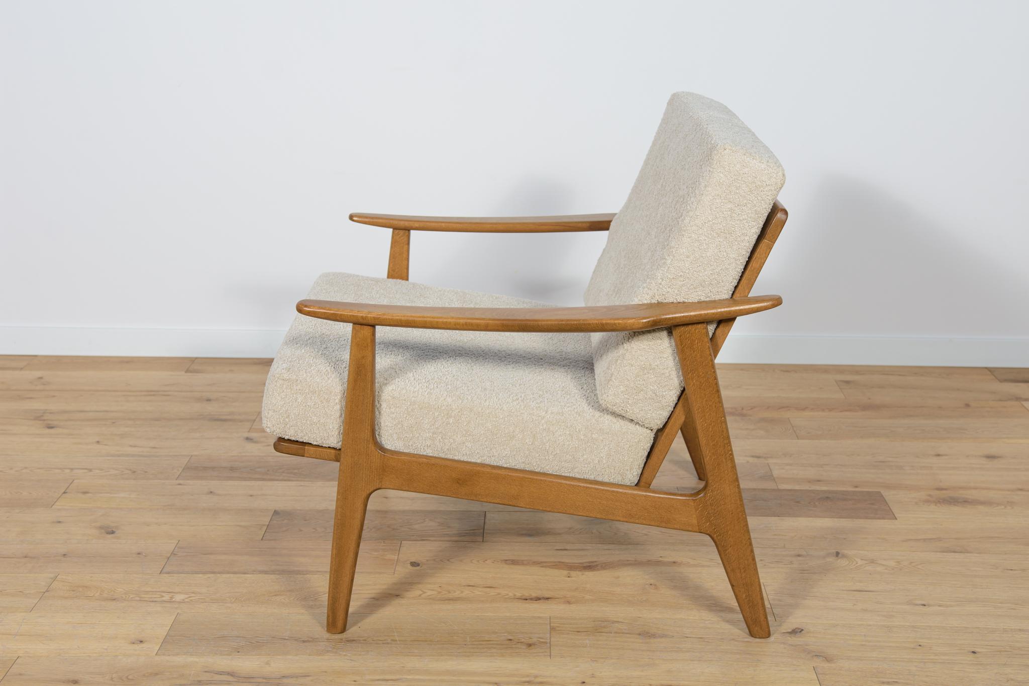 Woodwork Mid Century Polish Armchairs Model 5825, 1960s For Sale
