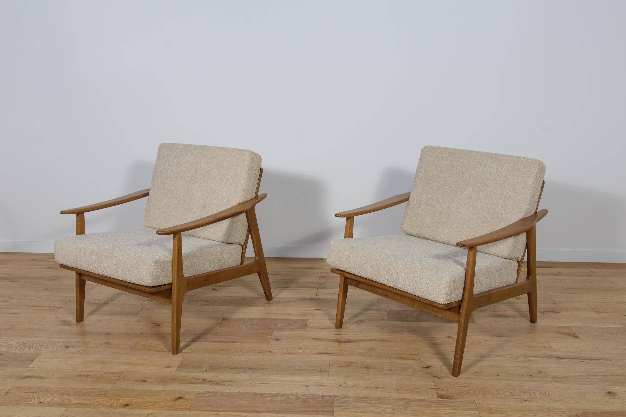 Mid-20th Century  Mid Century Polish Armchairs Model 5825, 1960s, set of 2 For Sale