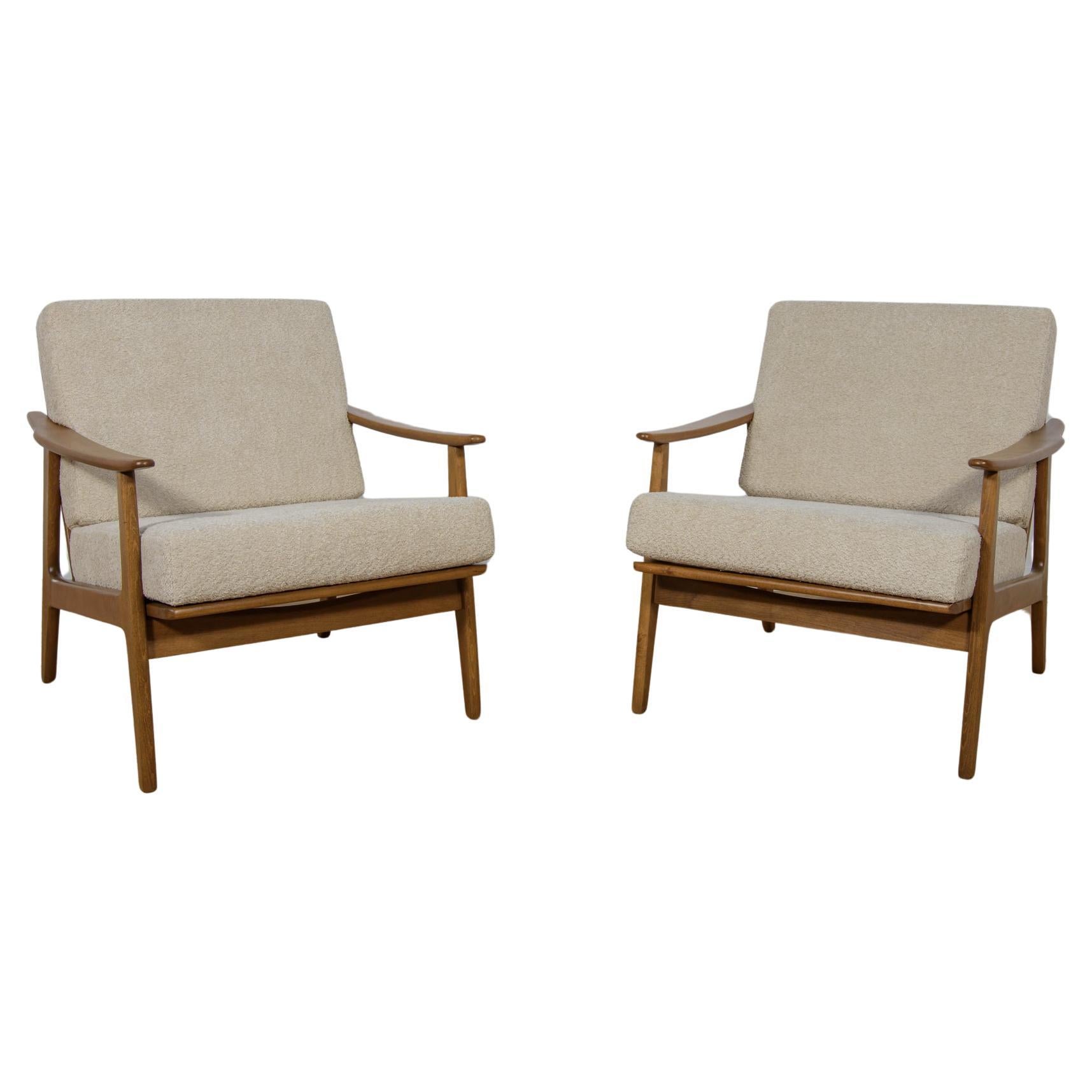  Mid Century Polish Armchairs Model 5825, 1960s, set of 2 For Sale