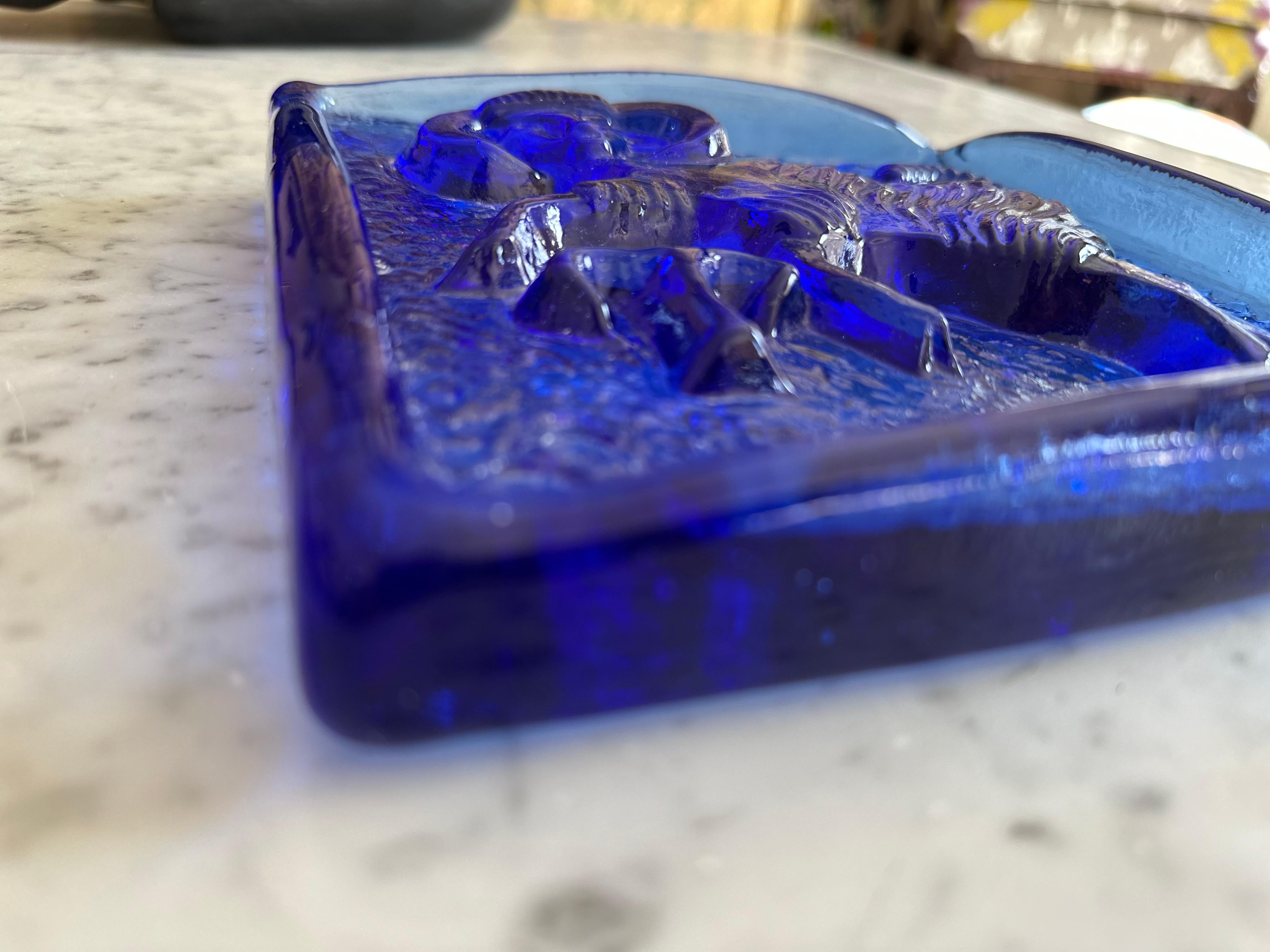 Mid-Century Polish Glass Zodiac Block – Capricorn For Sale 1