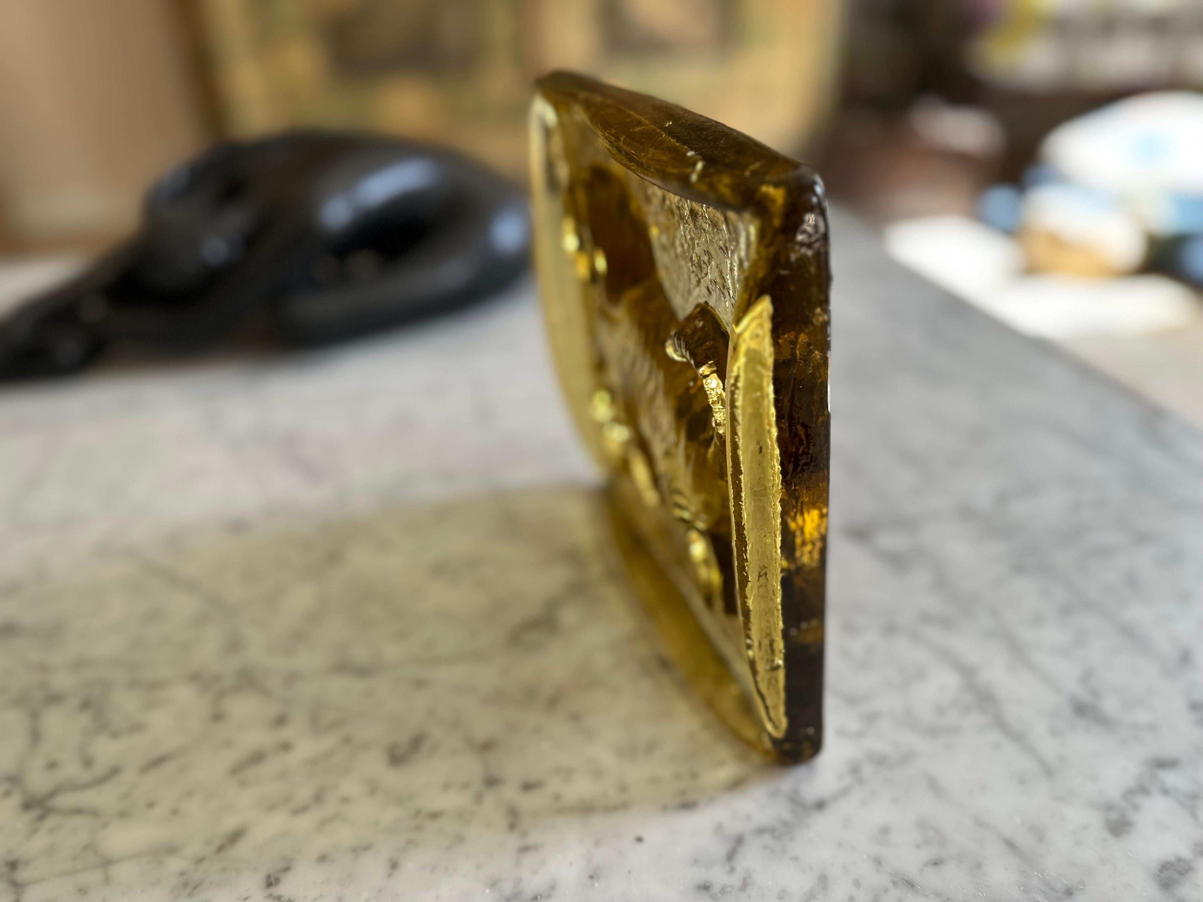 Bloque Zodíaco de Cristal Polaco de Mediados de Siglo - Capricornio en venta 3