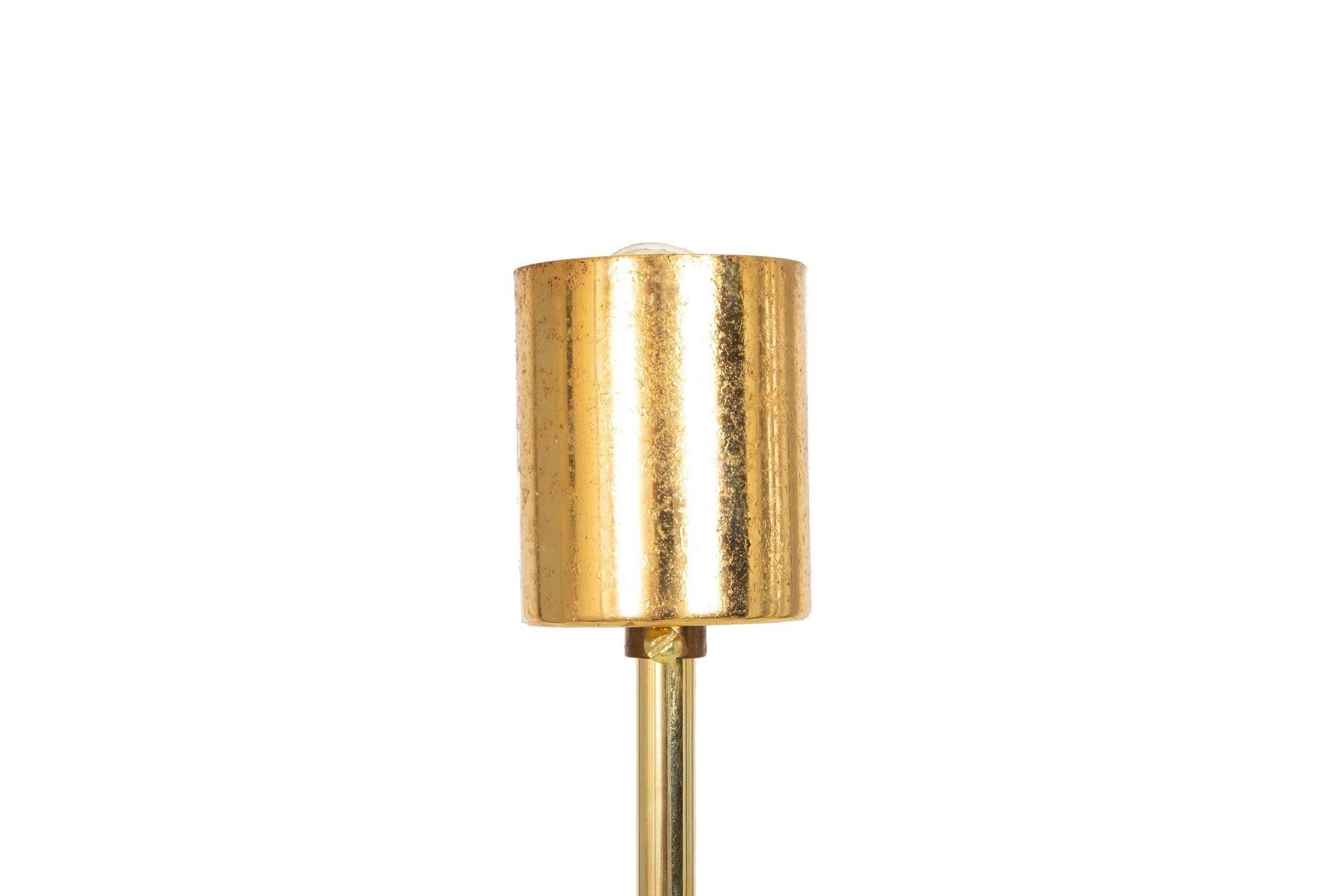 Mid-Century Polished Brass Eight-Light Chandelier by Gaetano Sciolari ca. 1970s For Sale 5