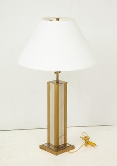 Lampe en laiton poli du milieu du siècle dernier, Willy Rizzo