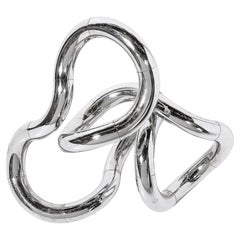 Scultura cinetica "Tangle" di metà secolo in cromo lucido di Richard X Zawitz