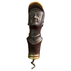 Mid-Century Polo Player Metal Corkscrew