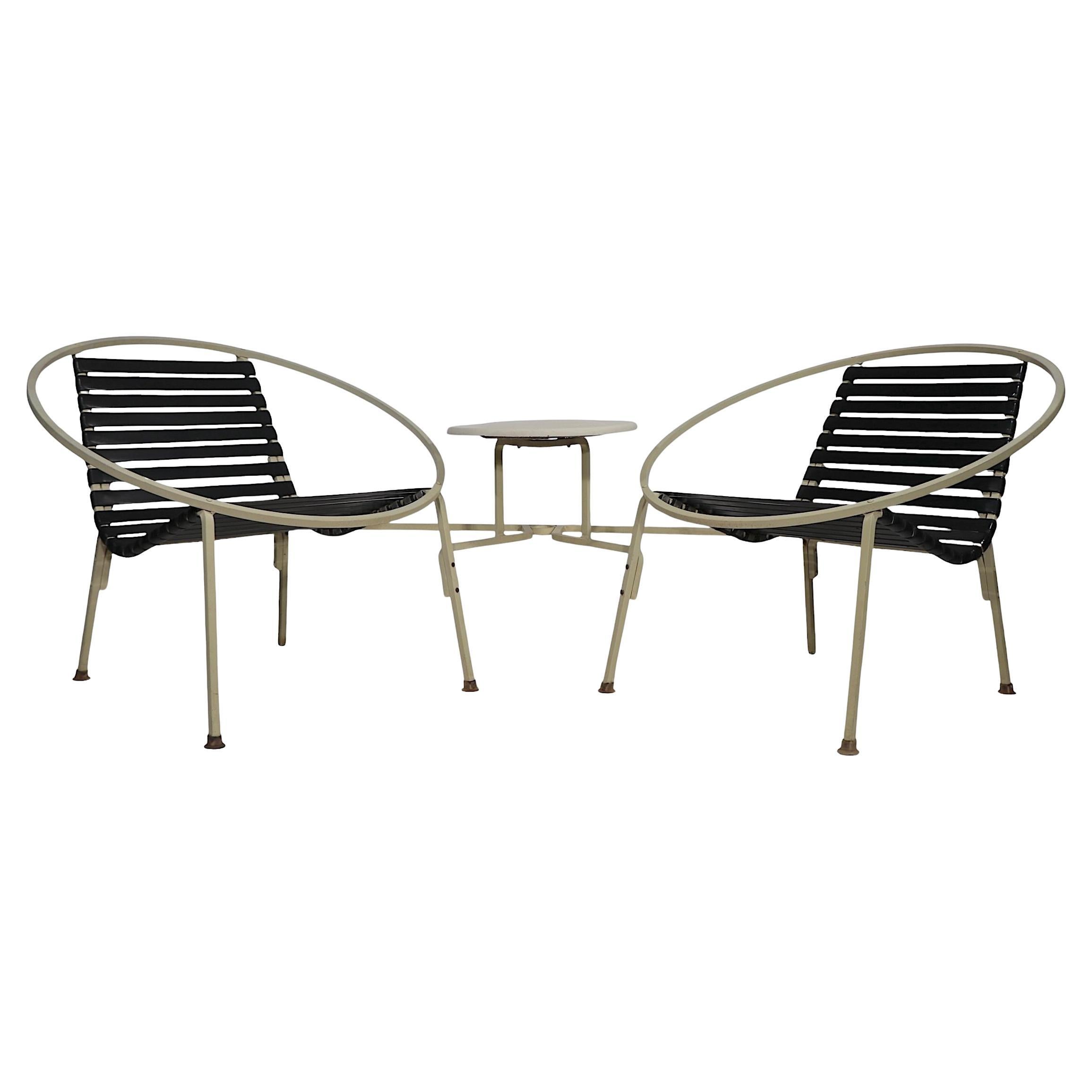 Mid Century Poolside Patio Garden Tête-à-tête att. to Woodard c. 1950/70’s