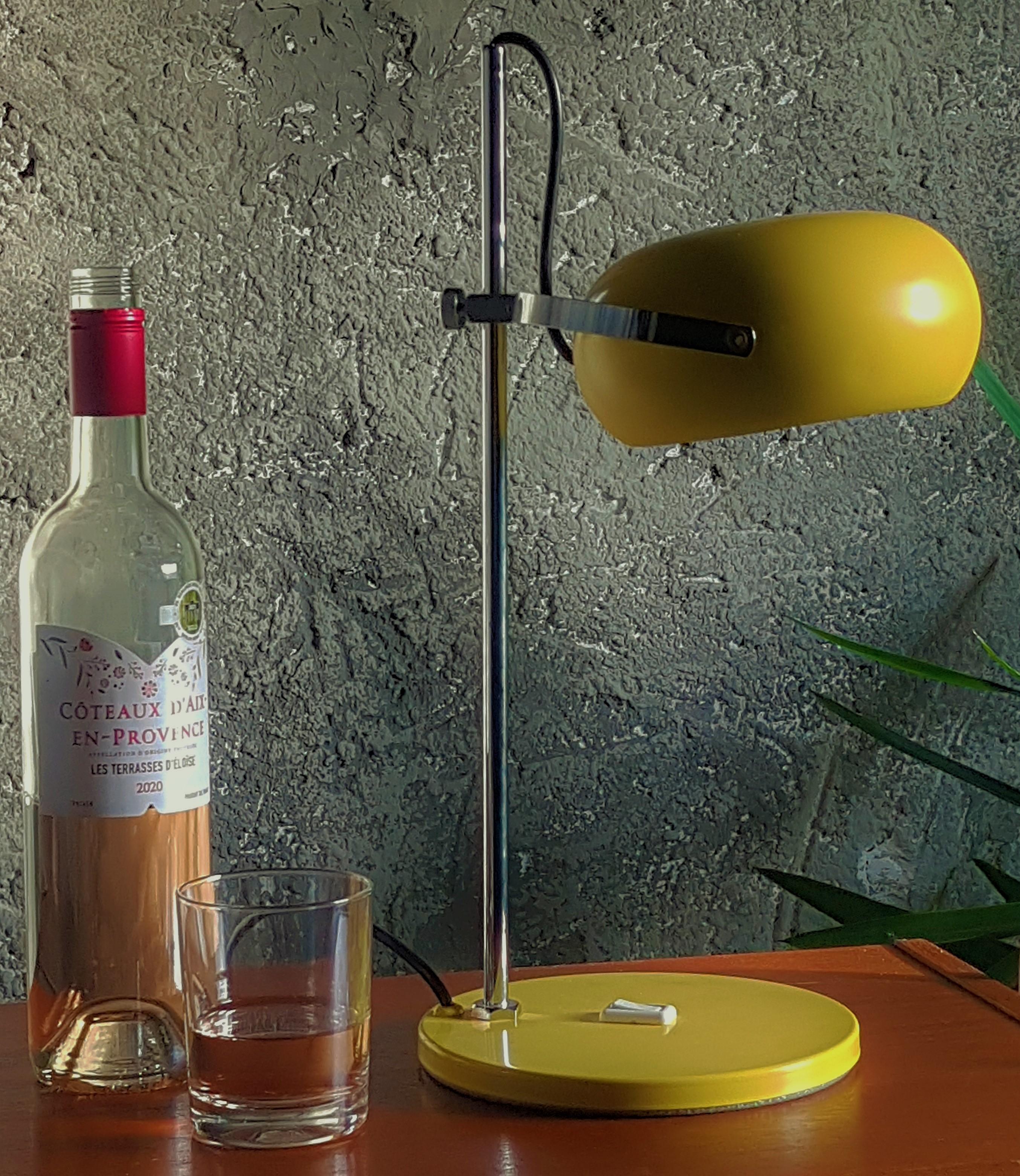 Late 20th Century Mid-Century Pop Art Desk Table Lamp, Italy 1970 For Sale