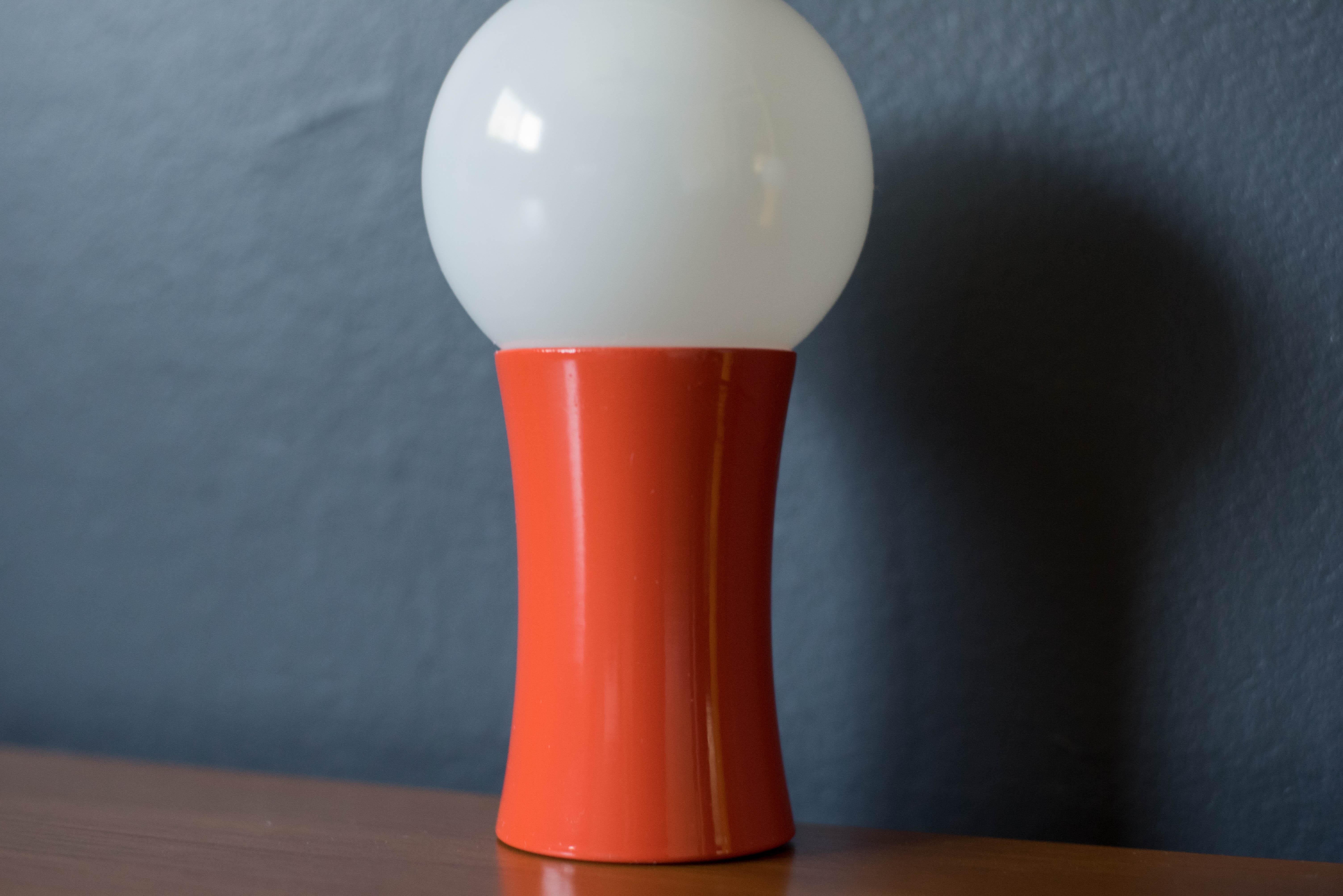 Lacquered Mid Century Pop Art Globe Lamps