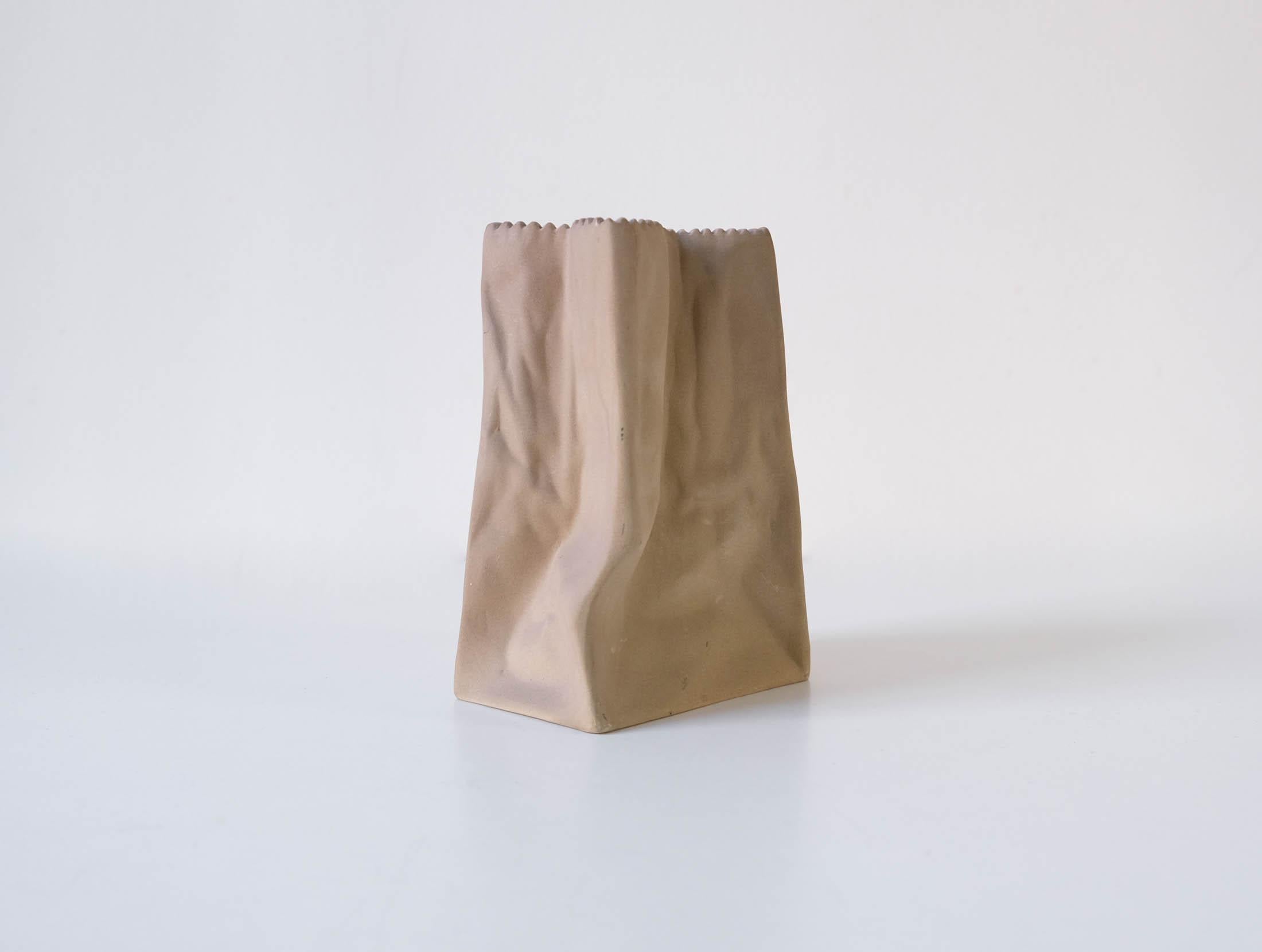 For sale an iconic Pop Art porcelain “Paper Bag