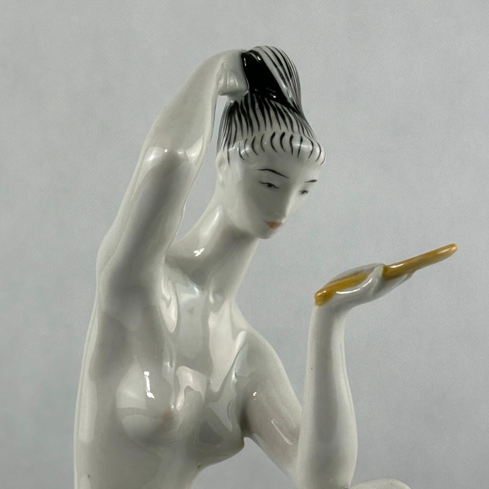 Porcelaine du milieu du siècle par János Török - Manufacture de Zsolnay - MCM Bon état - En vente à Budapest, HU