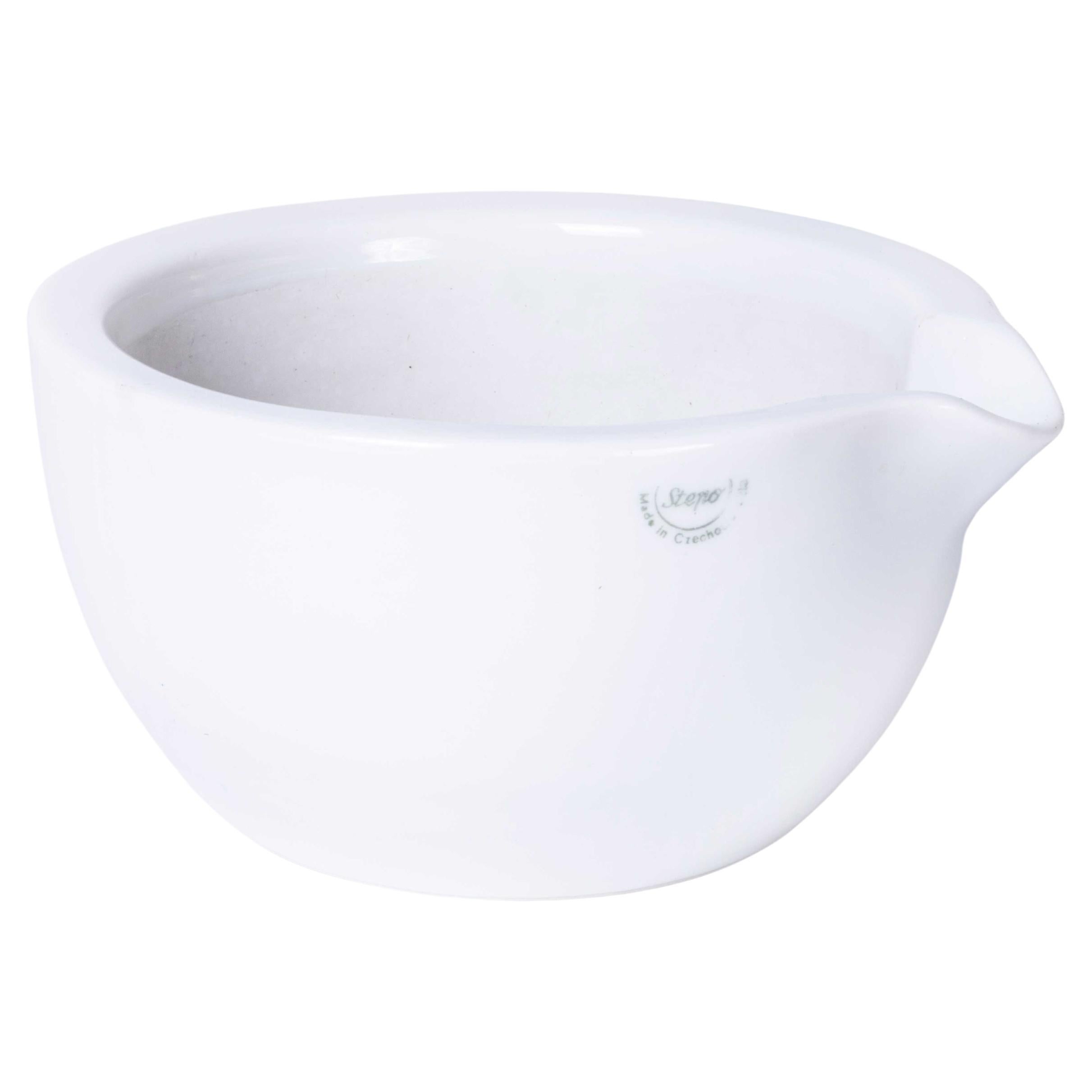 Mid Century Porcelain Crucible Laboratory Bowl