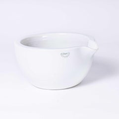 Mid Century Porcelain Deep Crucible Laboratory Bowl