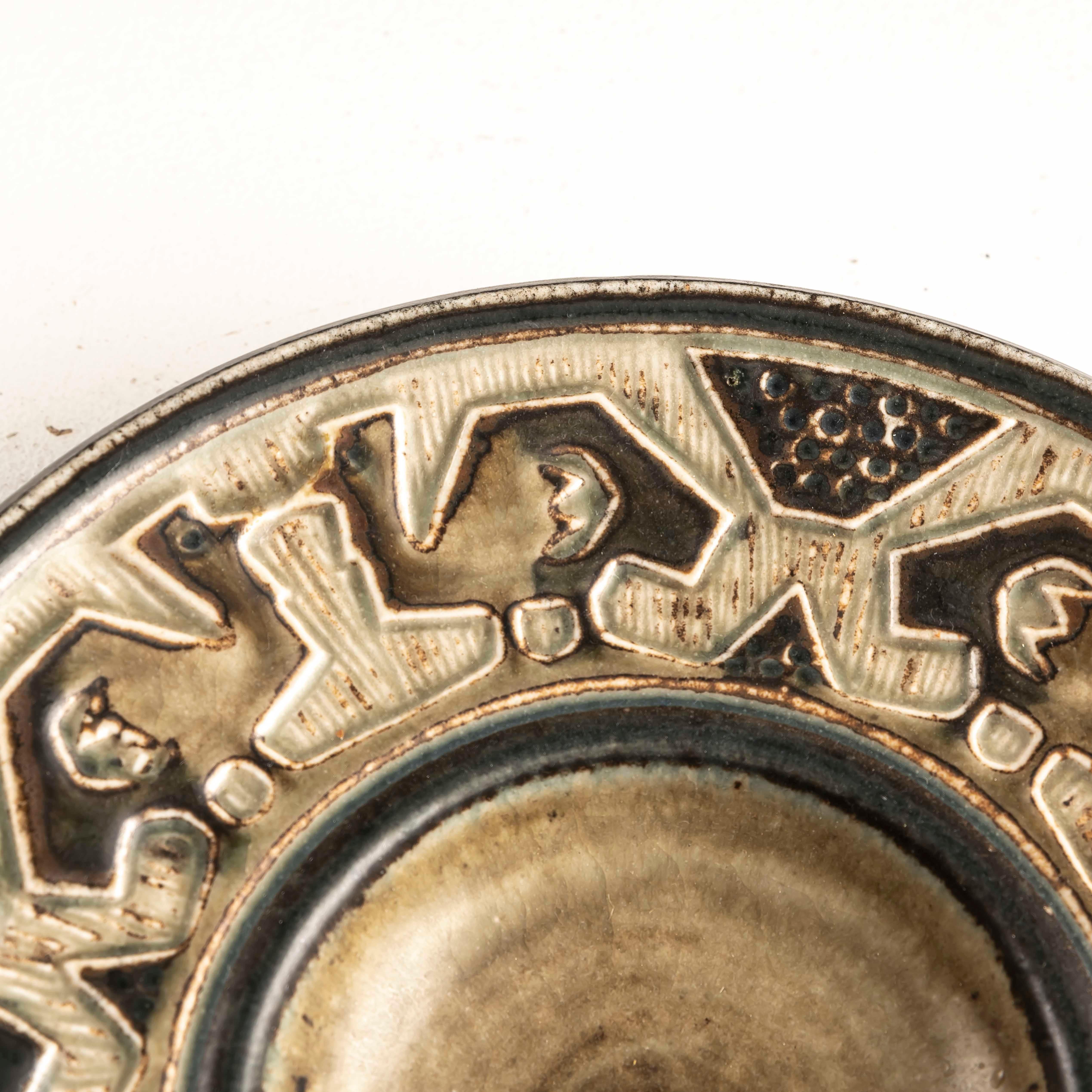 Mid-Century moderno Piatto in porcellana di metà secolo di Jørgen Mogensen per Royal Copenhagen 1960 in vendita